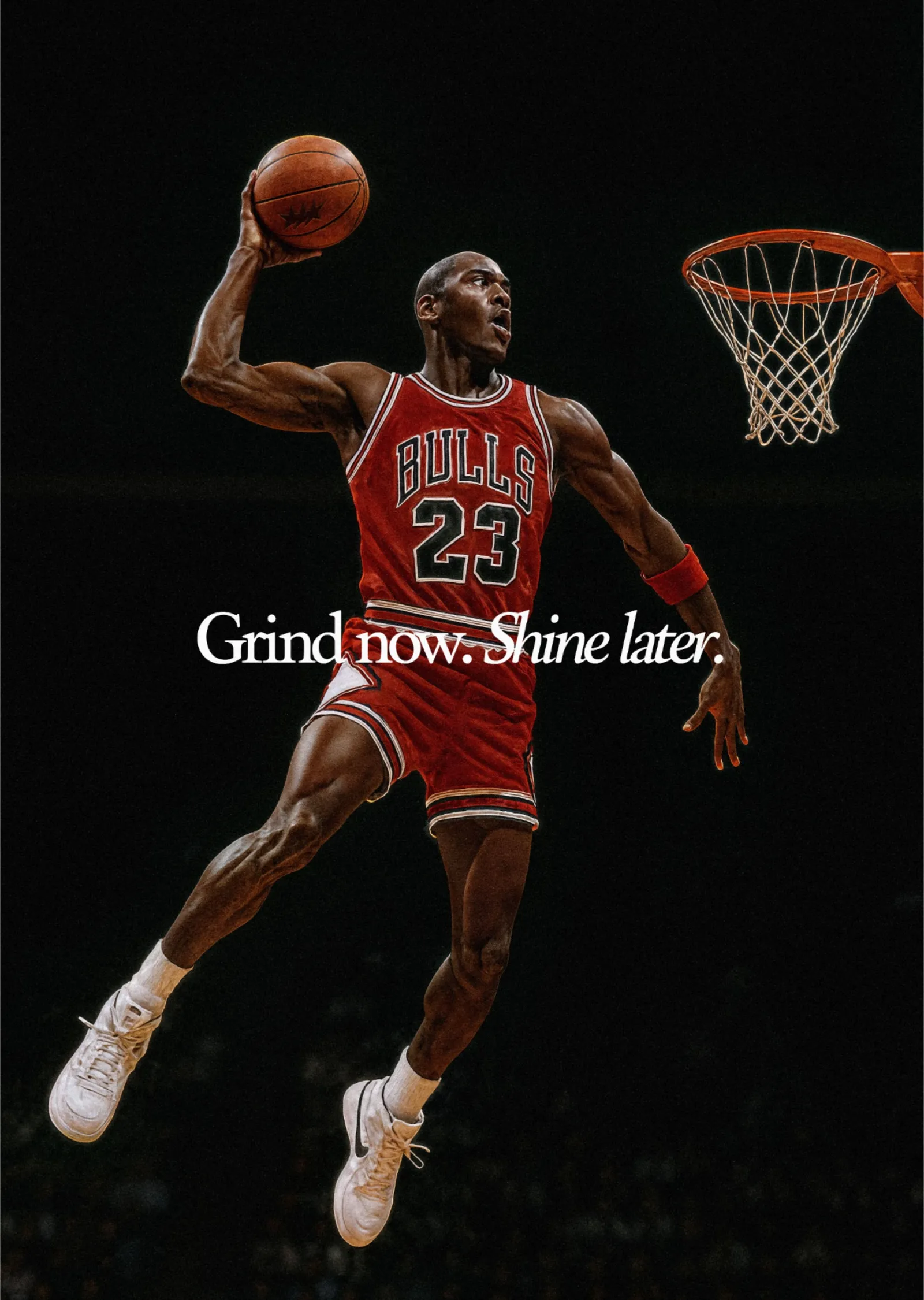 Michael Jordan - Grind Now Shine Later metal tablo