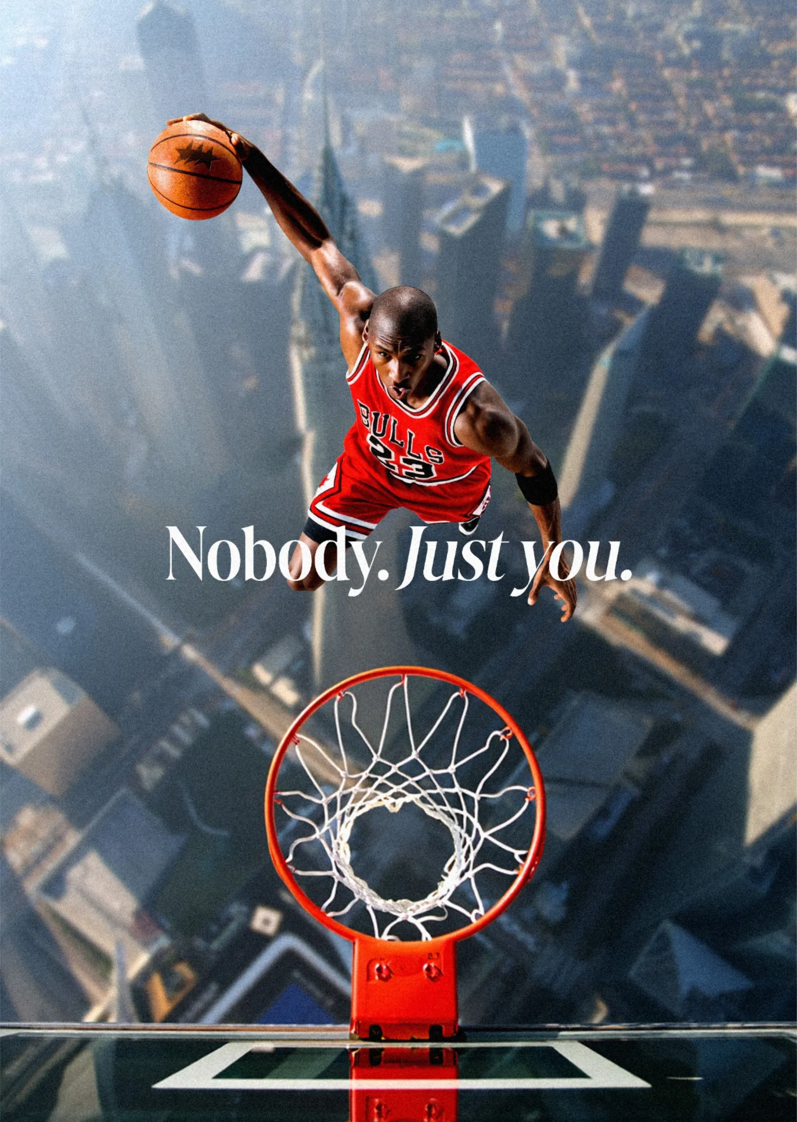 Michael Jordan - Nobody Just You metal tablo