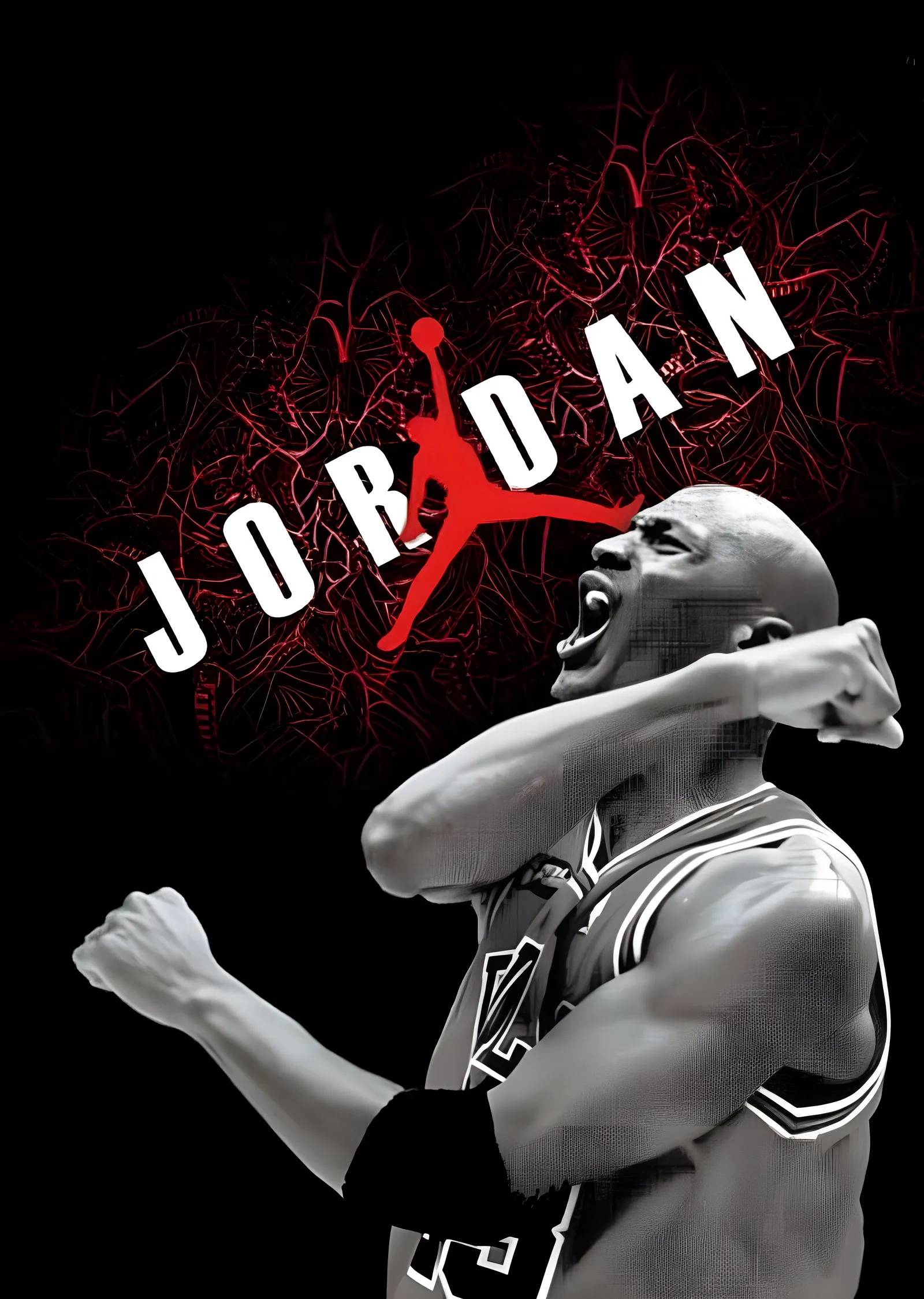 Michael Jordan - Zafer Çığlığı metal tablo