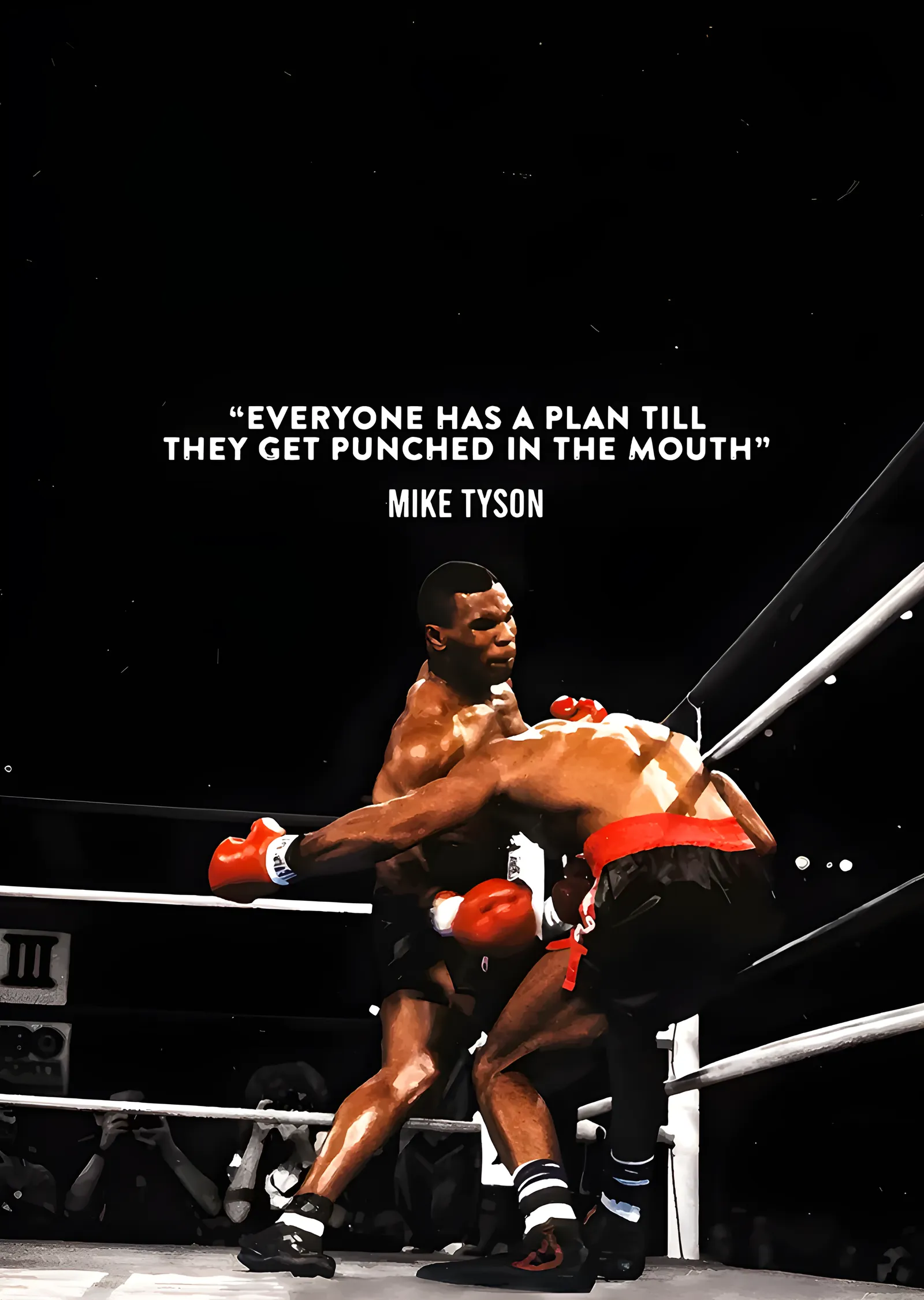 Mike Tyson - Plan Sözü metal tablo