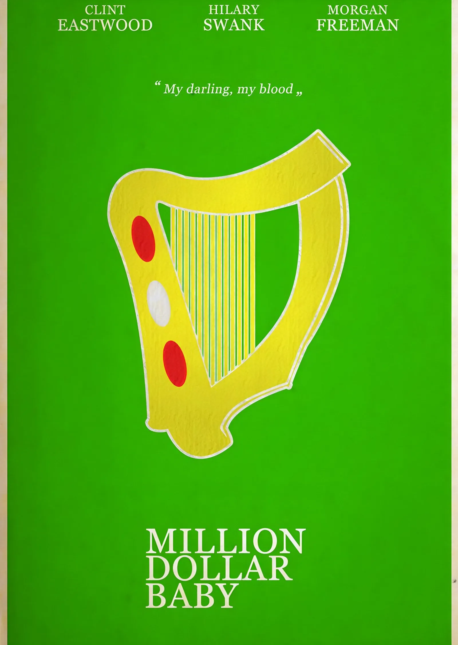 Million Dollar Baby Yeşil Arp metal tablo