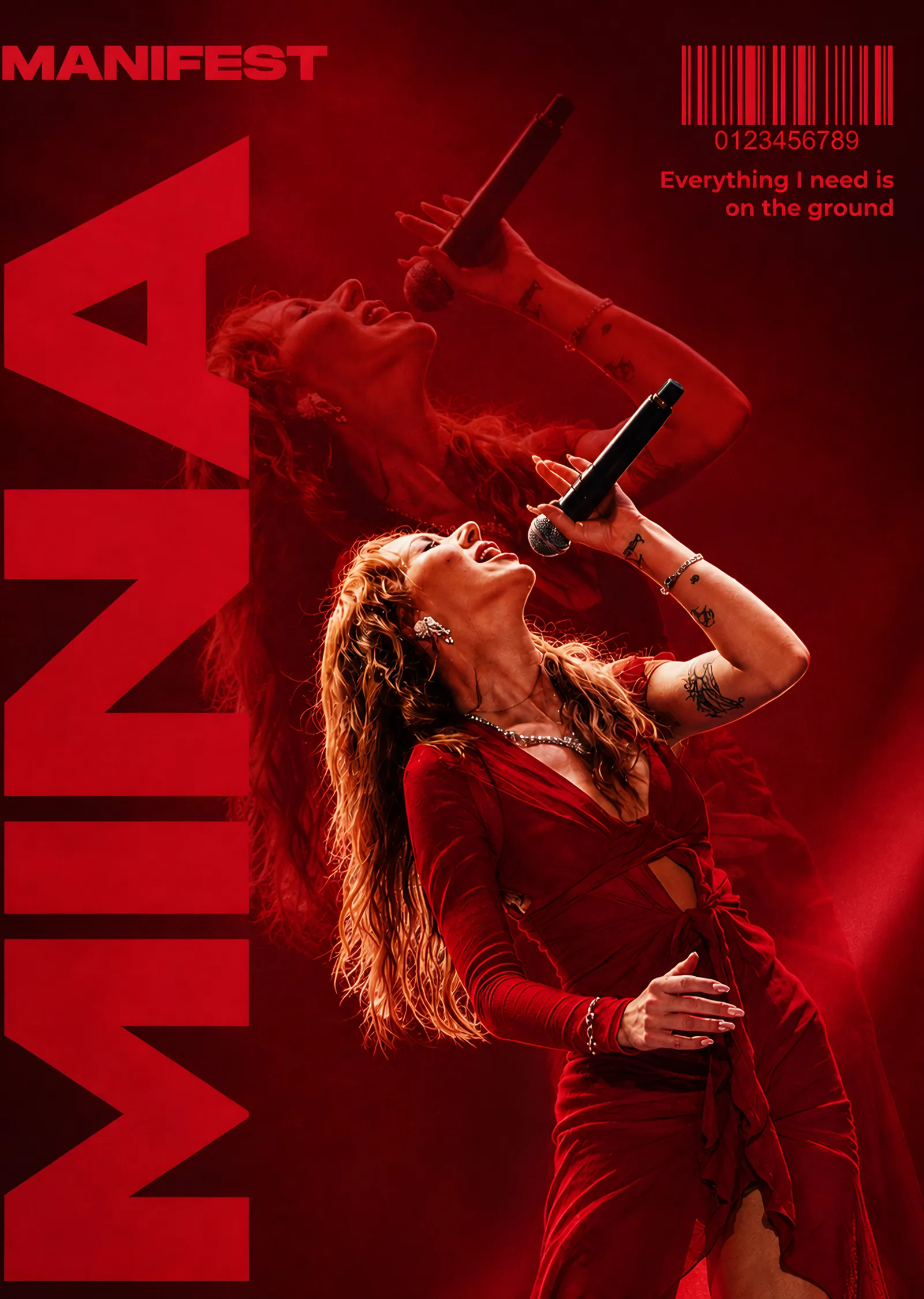 Mina Solak: Kırmızı Manifest Posteri metal tablo