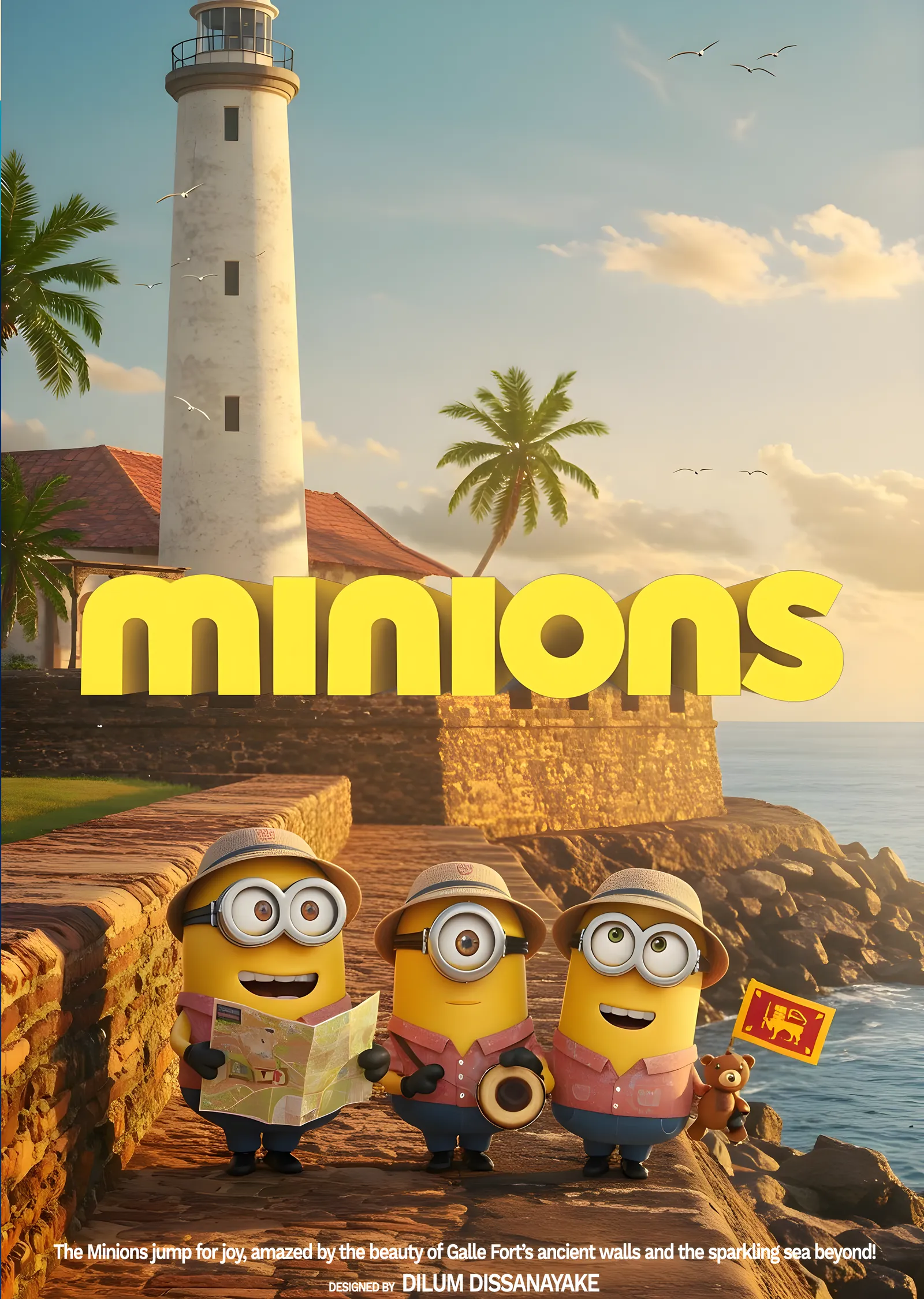 Minions - Deniz Feneri metal tablo