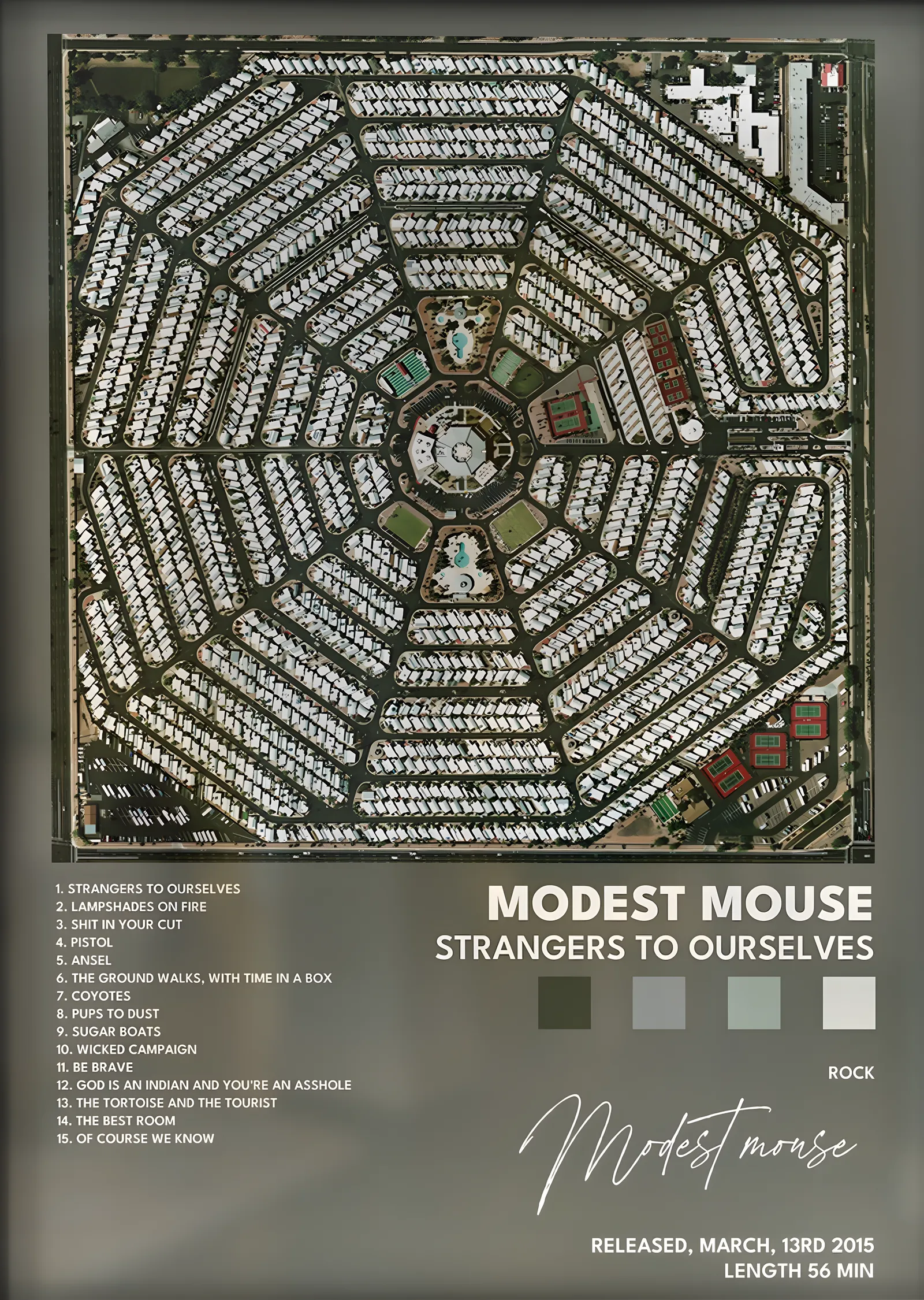 Modest Mouse: Strangers to Ourselves metal tablo