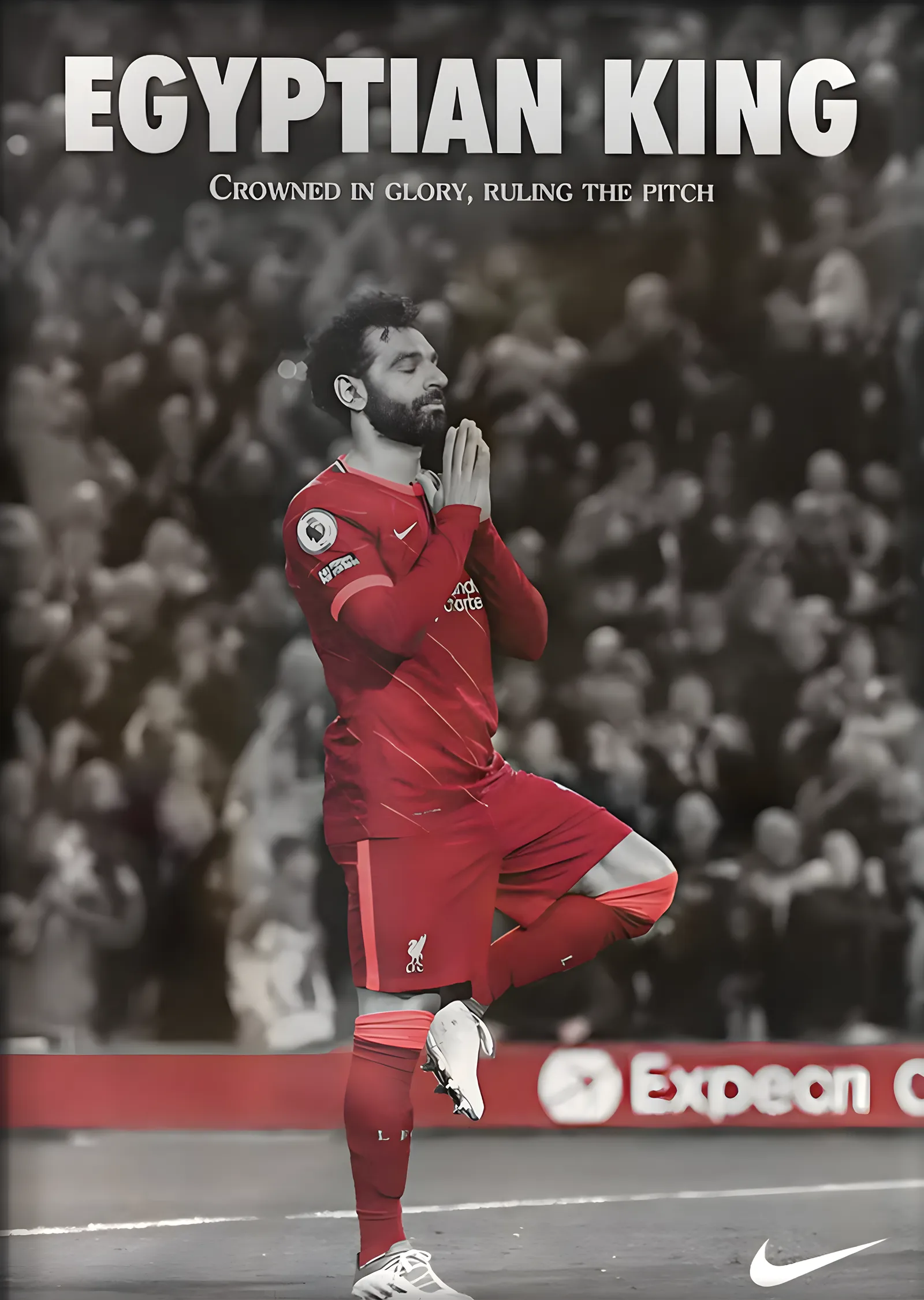 Mohamed Salah (Egyptian King) metal tablo