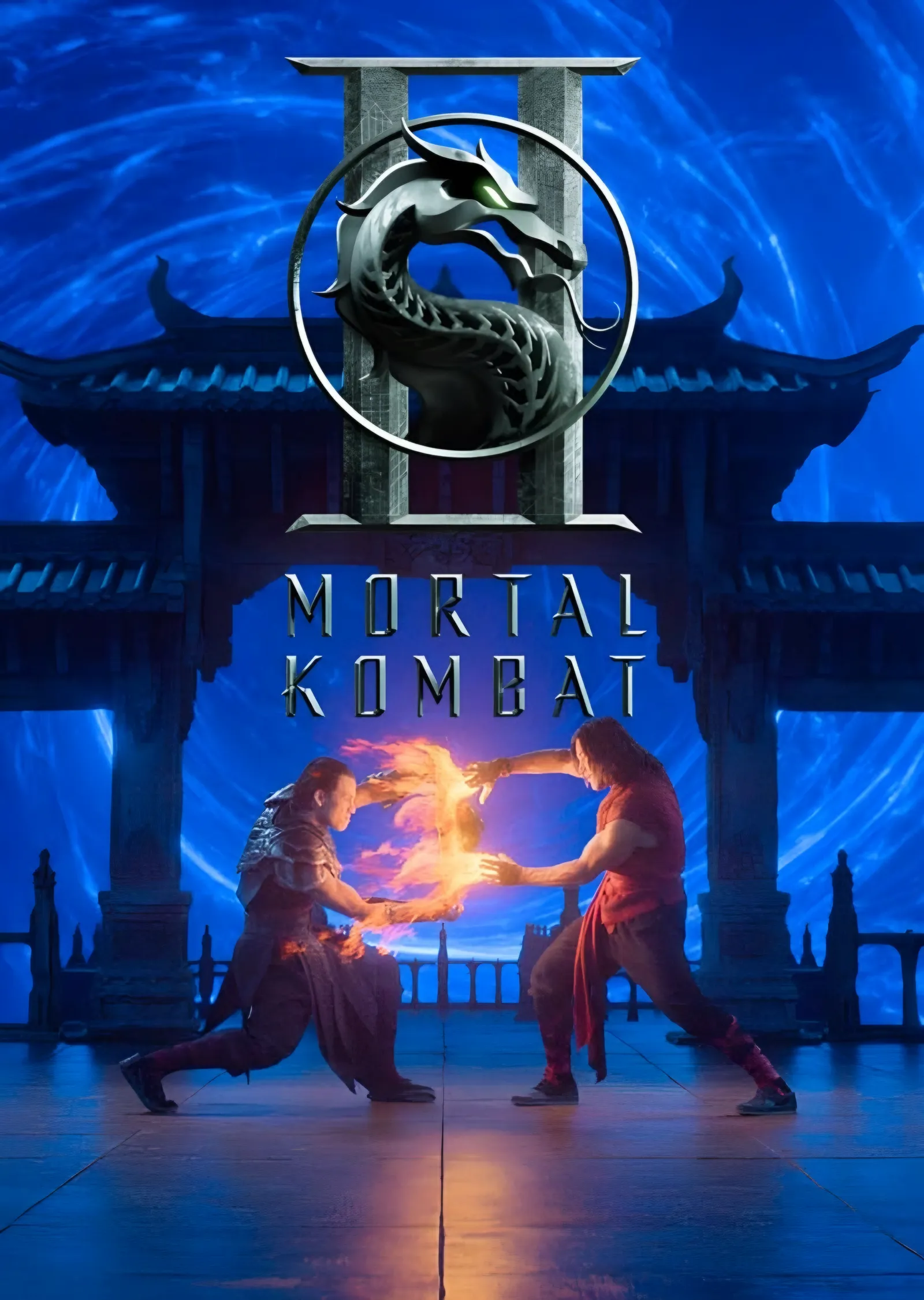 Mortal Kombat II Tapınak Düellosu metal tablo