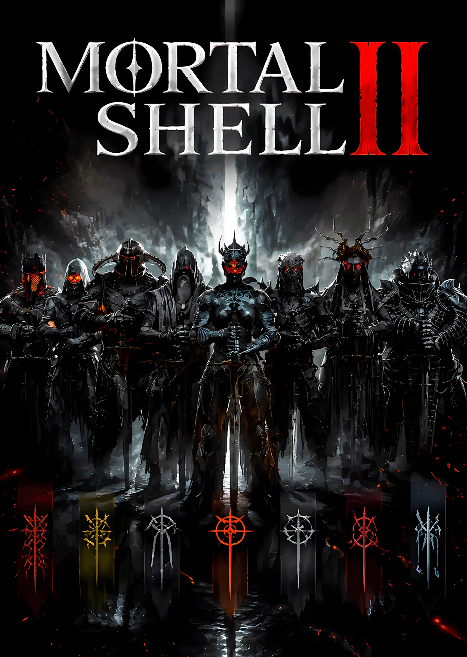 Mortal Shell II: Kızıl Rünlerde Zırhlı Ordu metal tablo