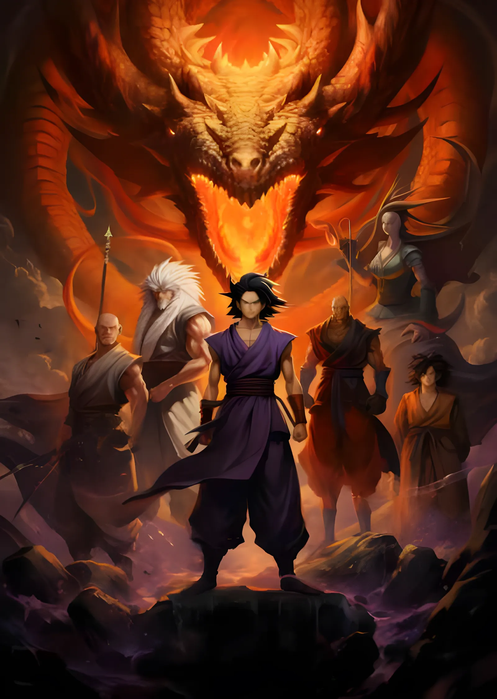 Dragon Ball - Shenron ve Dövüş Ustaları metal tablo