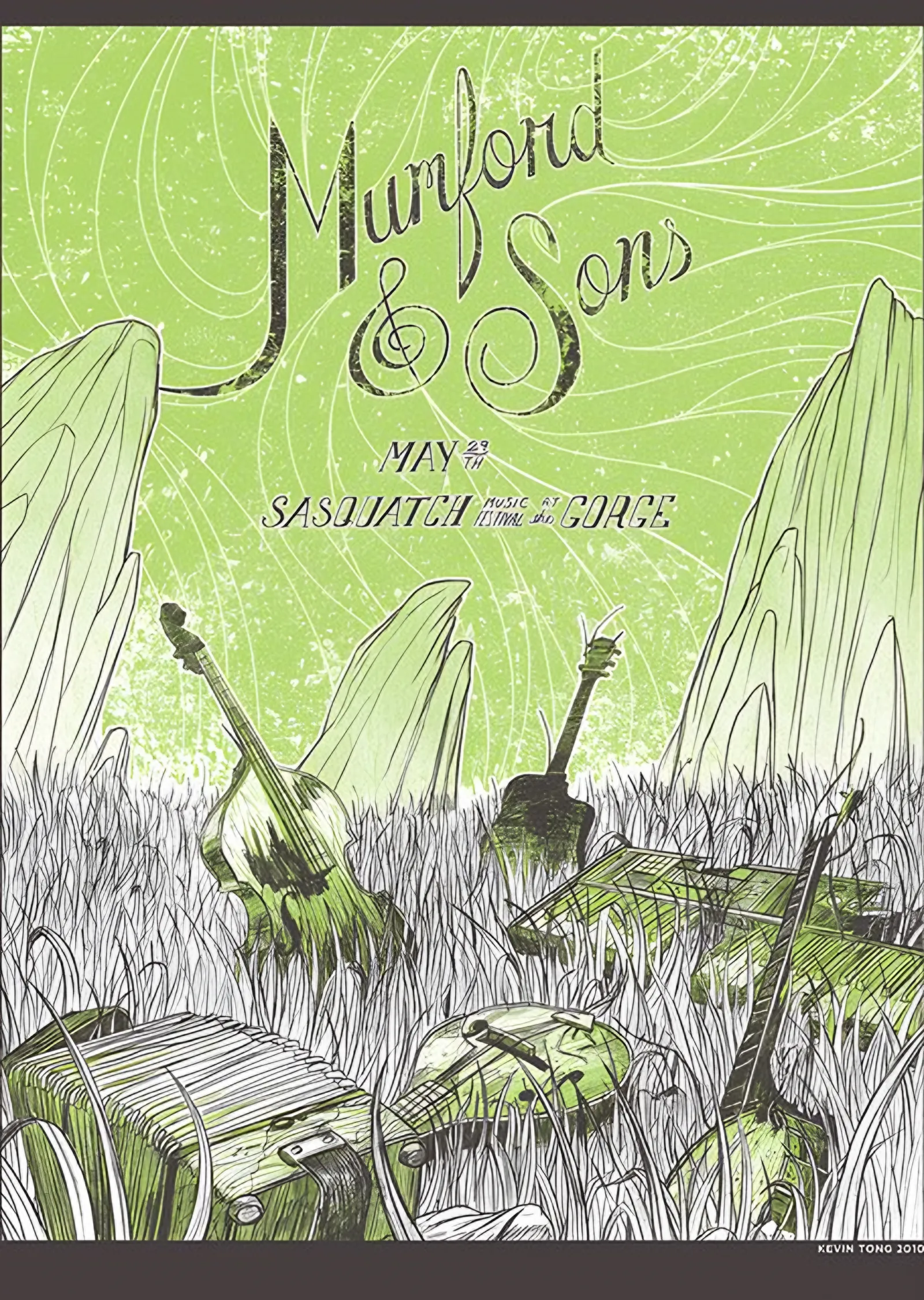 Mumford & Sons - Sasquatch metal tablo