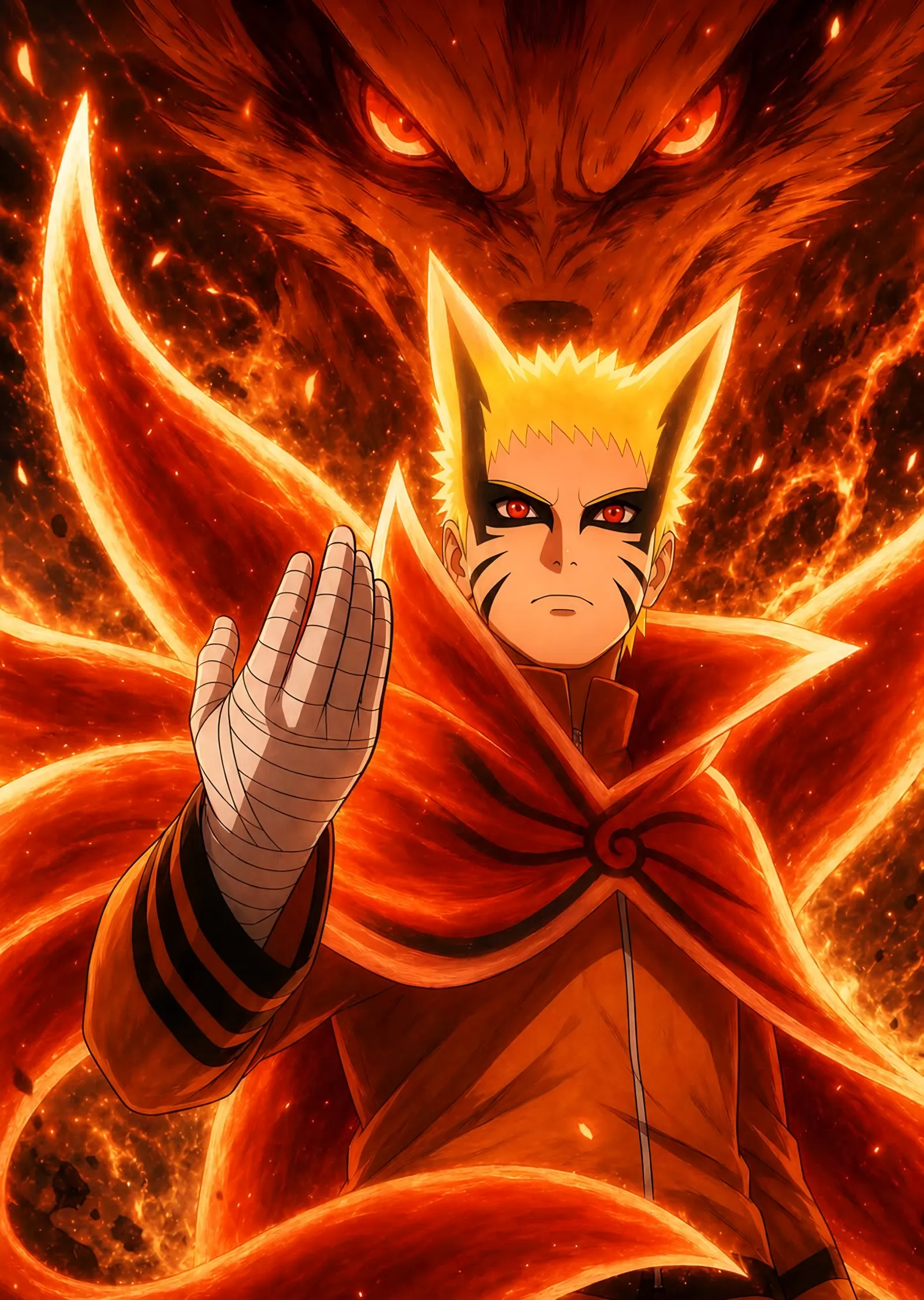 Naruto - Baryon Modu metal tablo