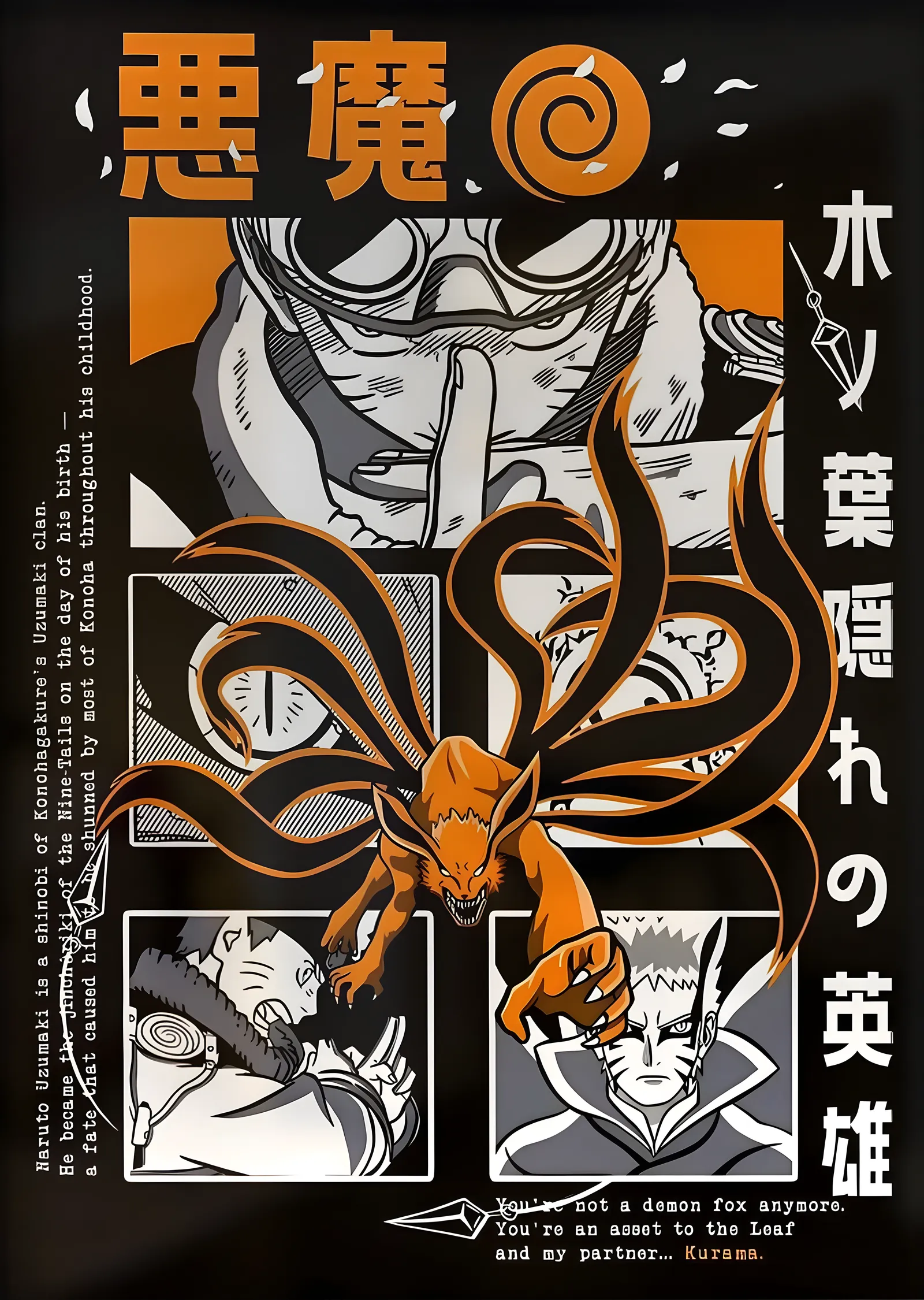 Naruto: Kurama metal tablo