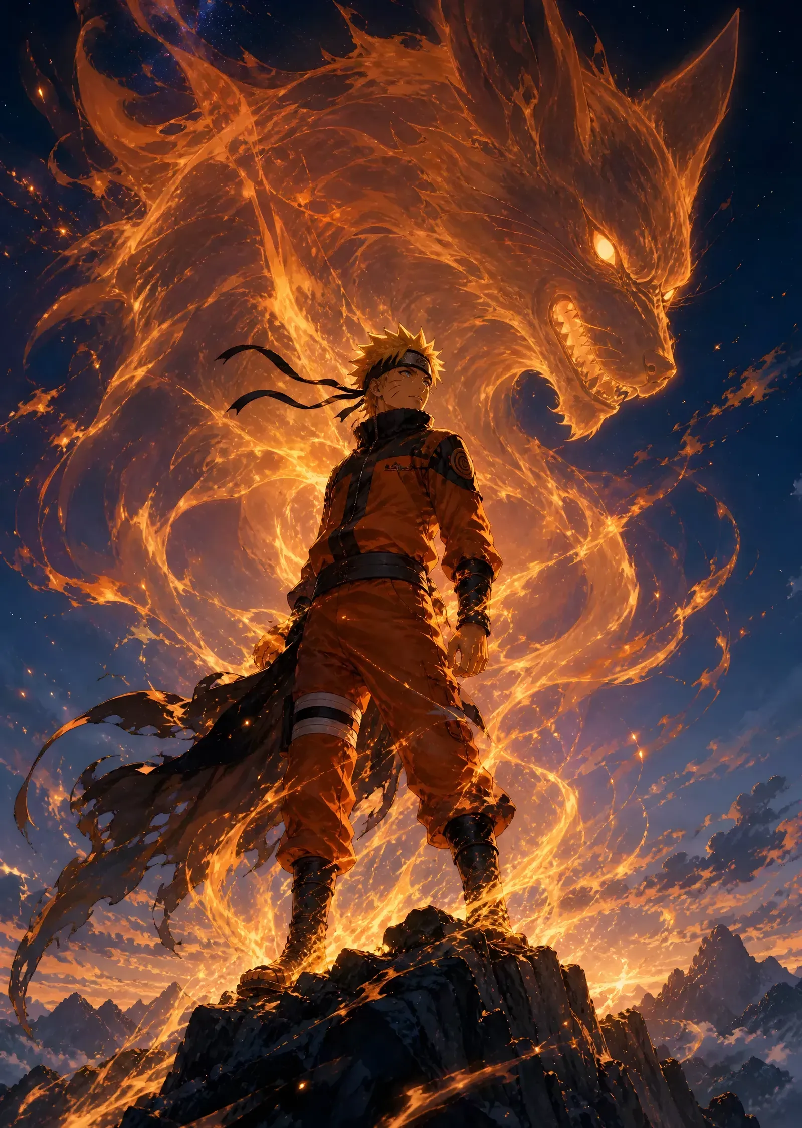 Naruto - Kurama'nın Gücü metal tablo