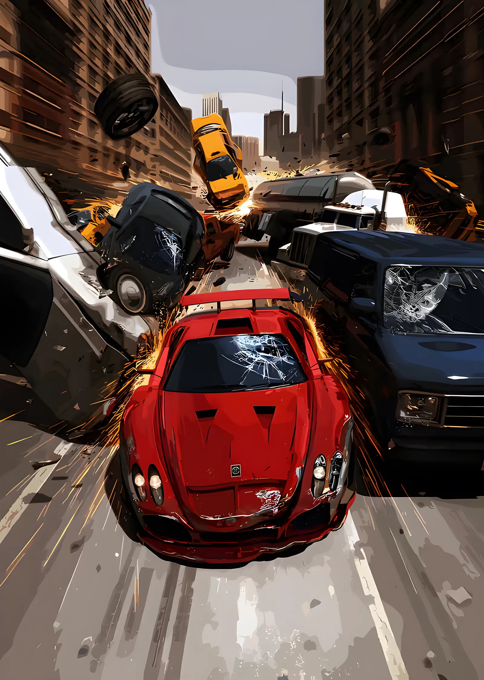 Need for Speed - Şehir Kovalamacası metal tablo