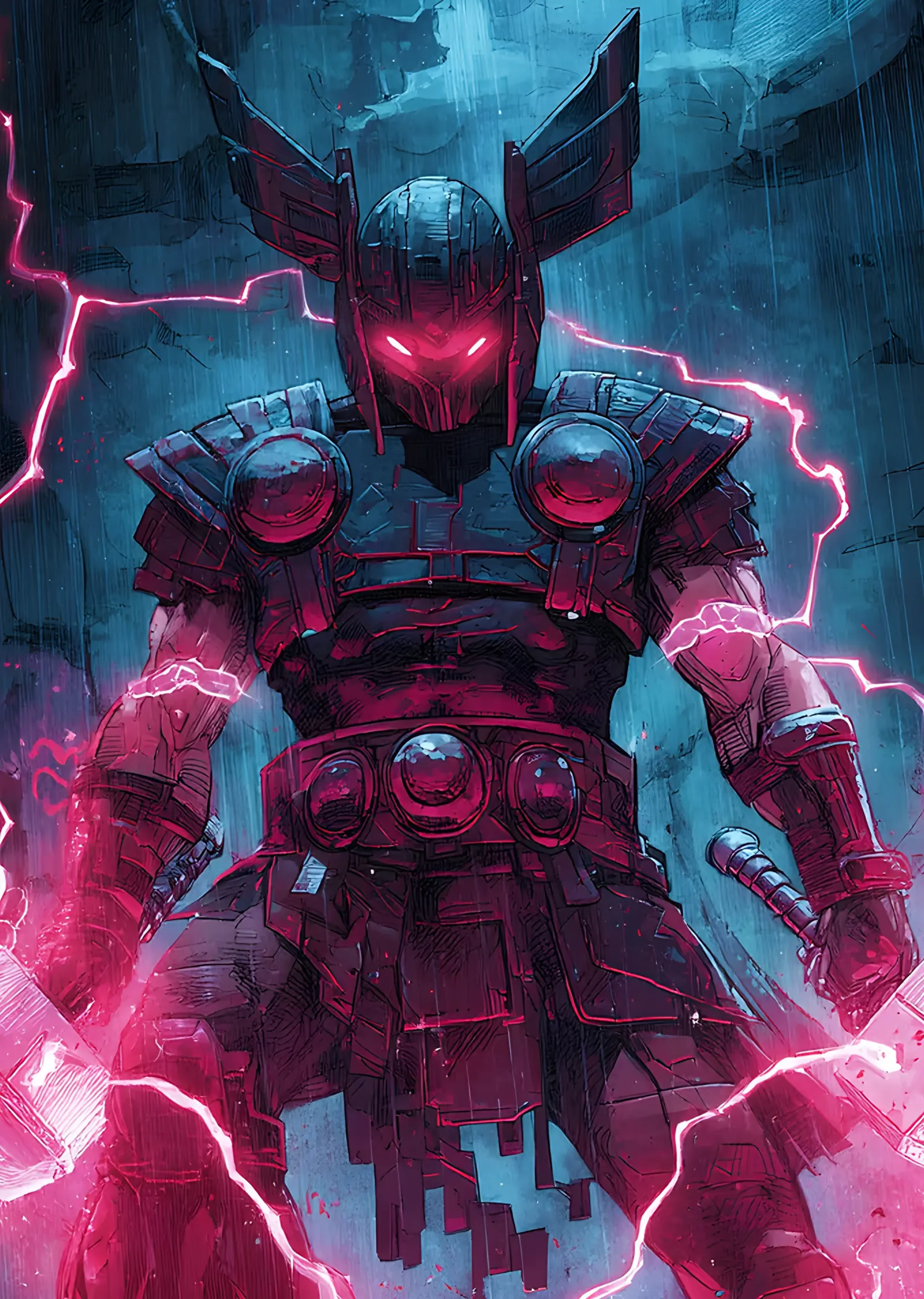 Thor - Kozmik Çizgi Roman metal tablo