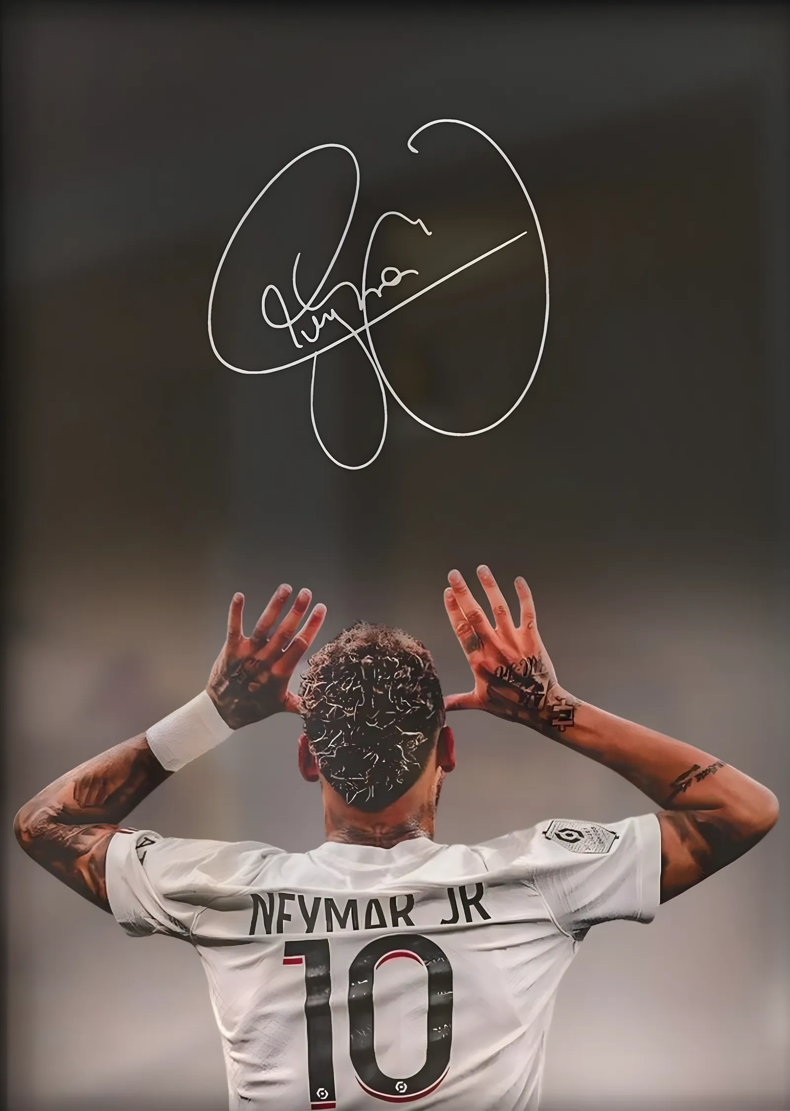 Neymar: 10 Numara metal tablo