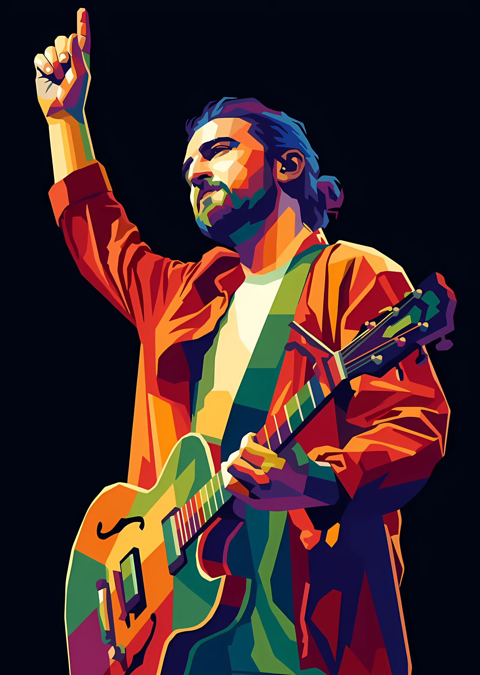 Noah Kahan: Yumruk Havada Pop Art metal tablo