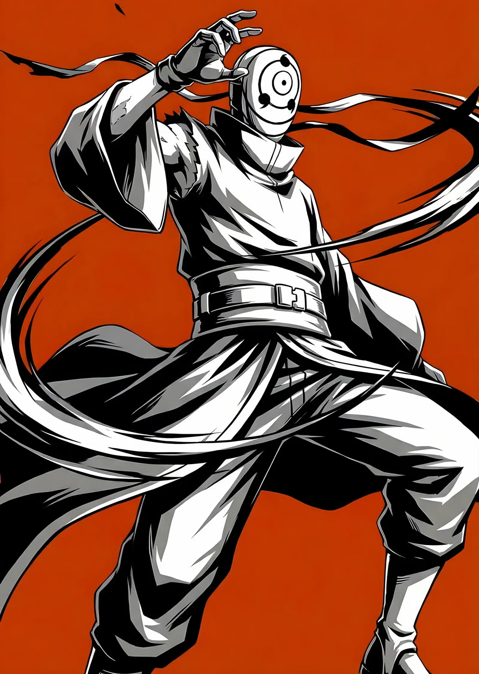 Obito Uchiha - Maskeyi Tutarken metal tablo