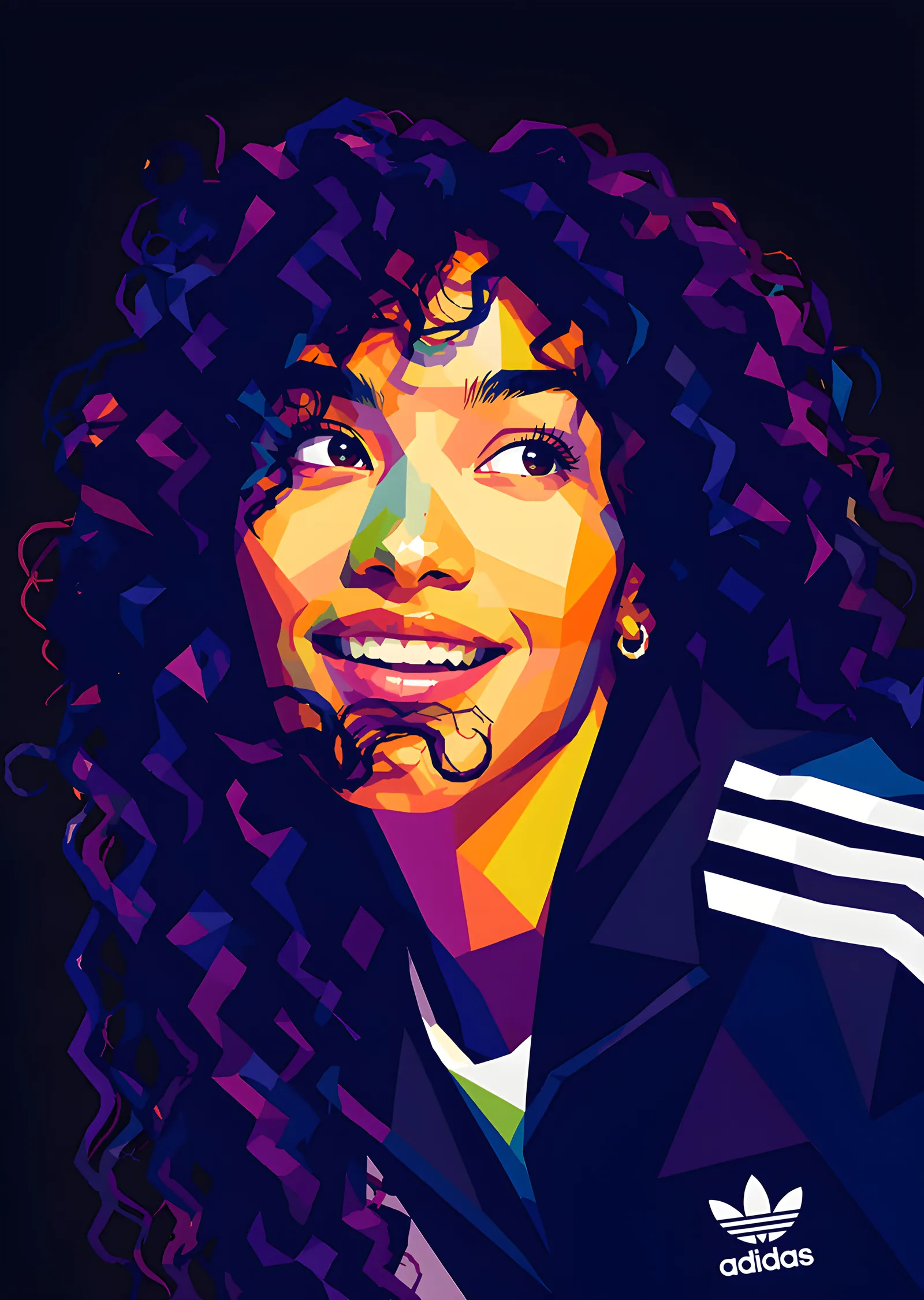 Olivia Dean - Pop Art Adidas metal tablo