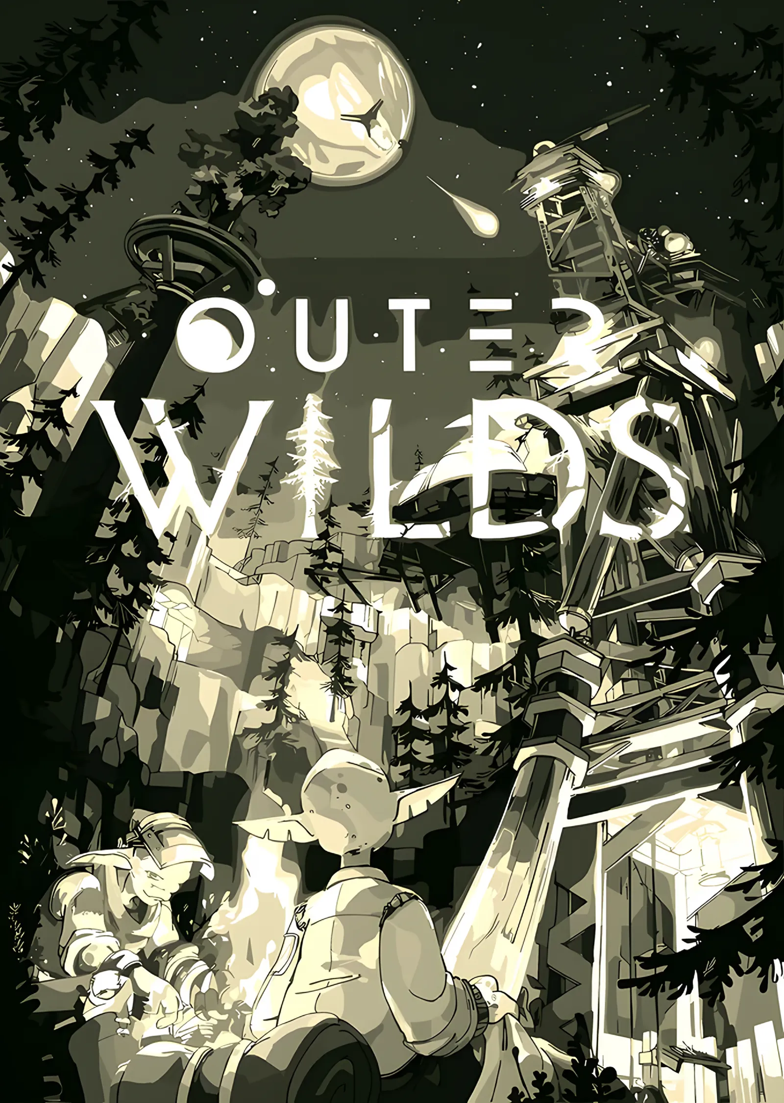 Outer Wilds: Kum Rengi Uzay Kolajı metal tablo