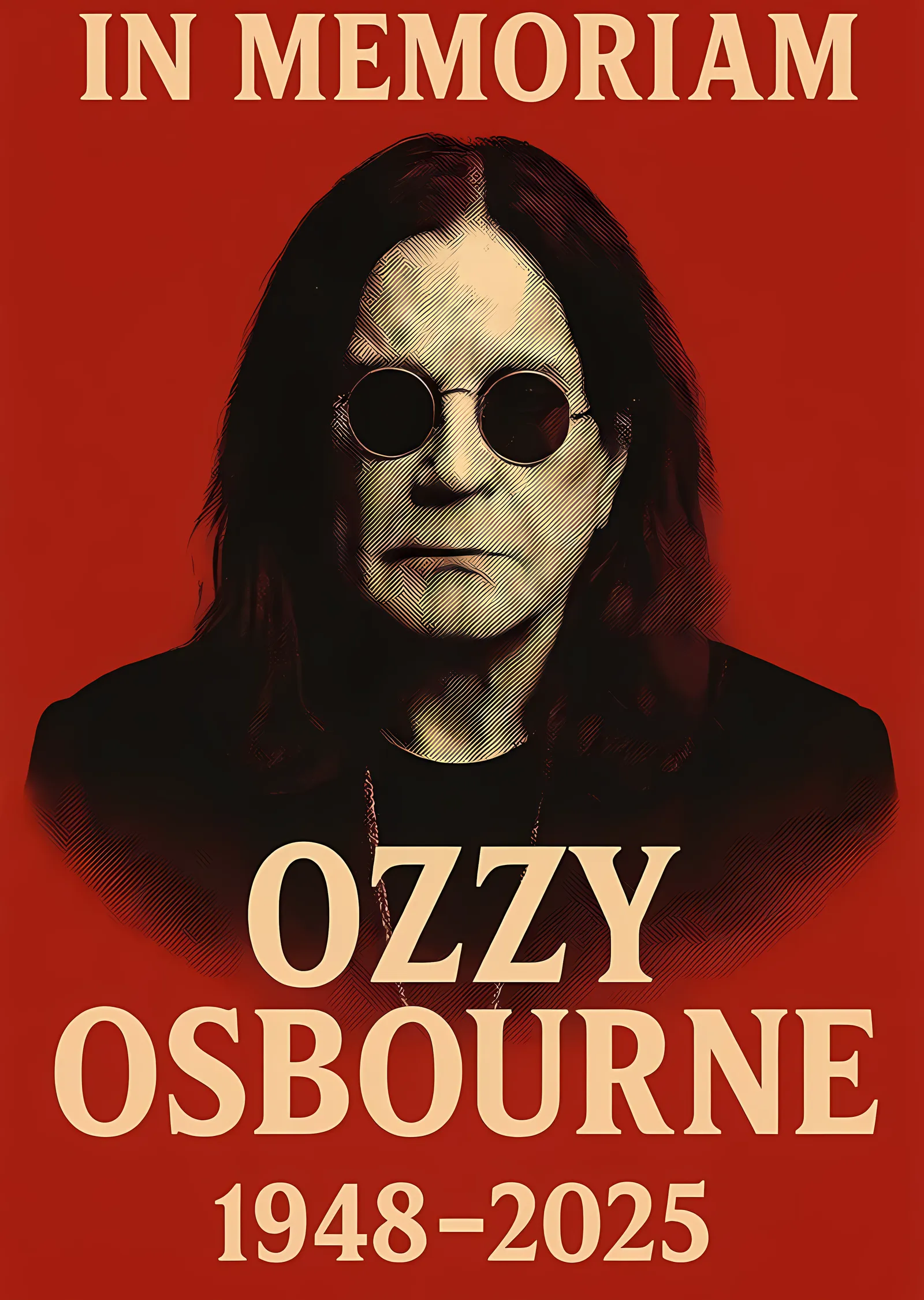 Ozzy Osbourne: In Memoriam metal tablo