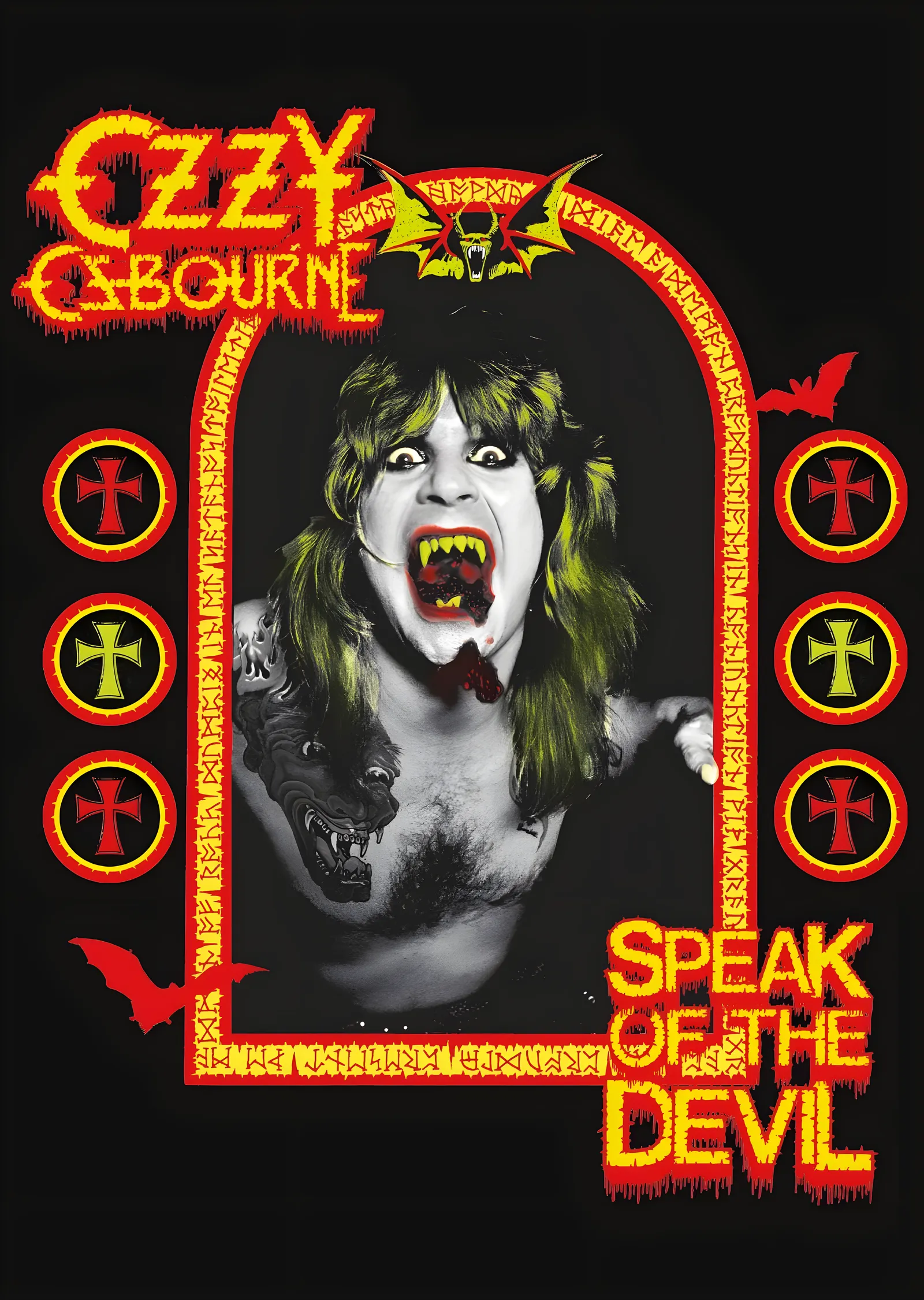Ozzy Osbourne: Speak of the Devil metal tablo