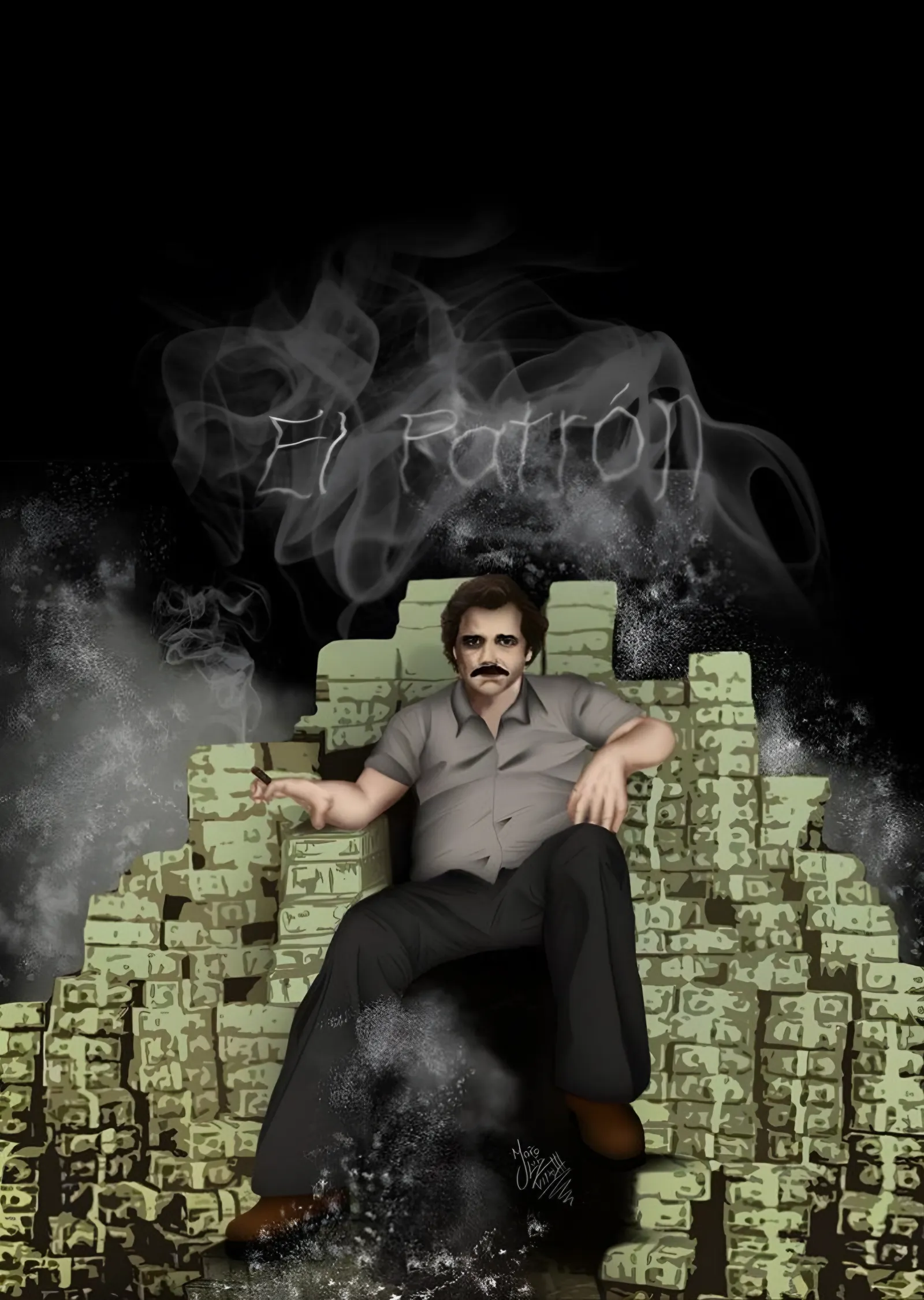 Pablo Escobar - El Patrón metal tablo