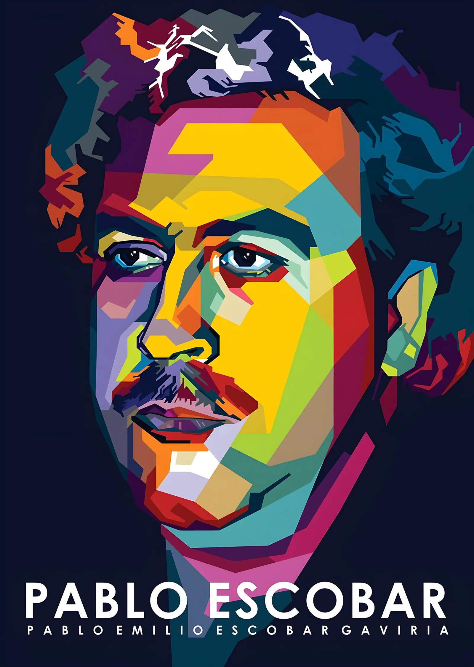 Pablo Escobar - WPAP metal tablo