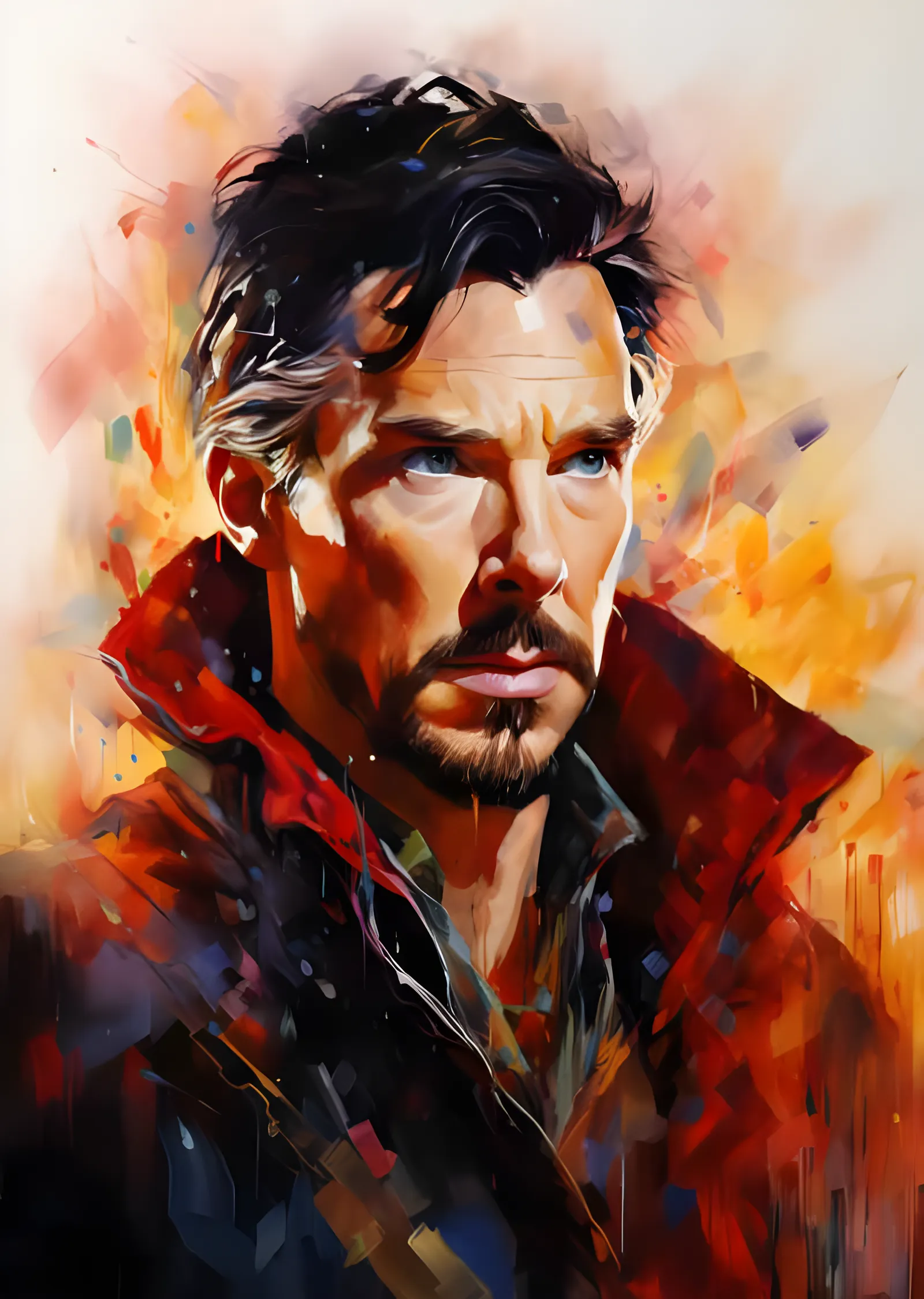 Doctor Strange: Spatula Renk Portresi metal tablo
