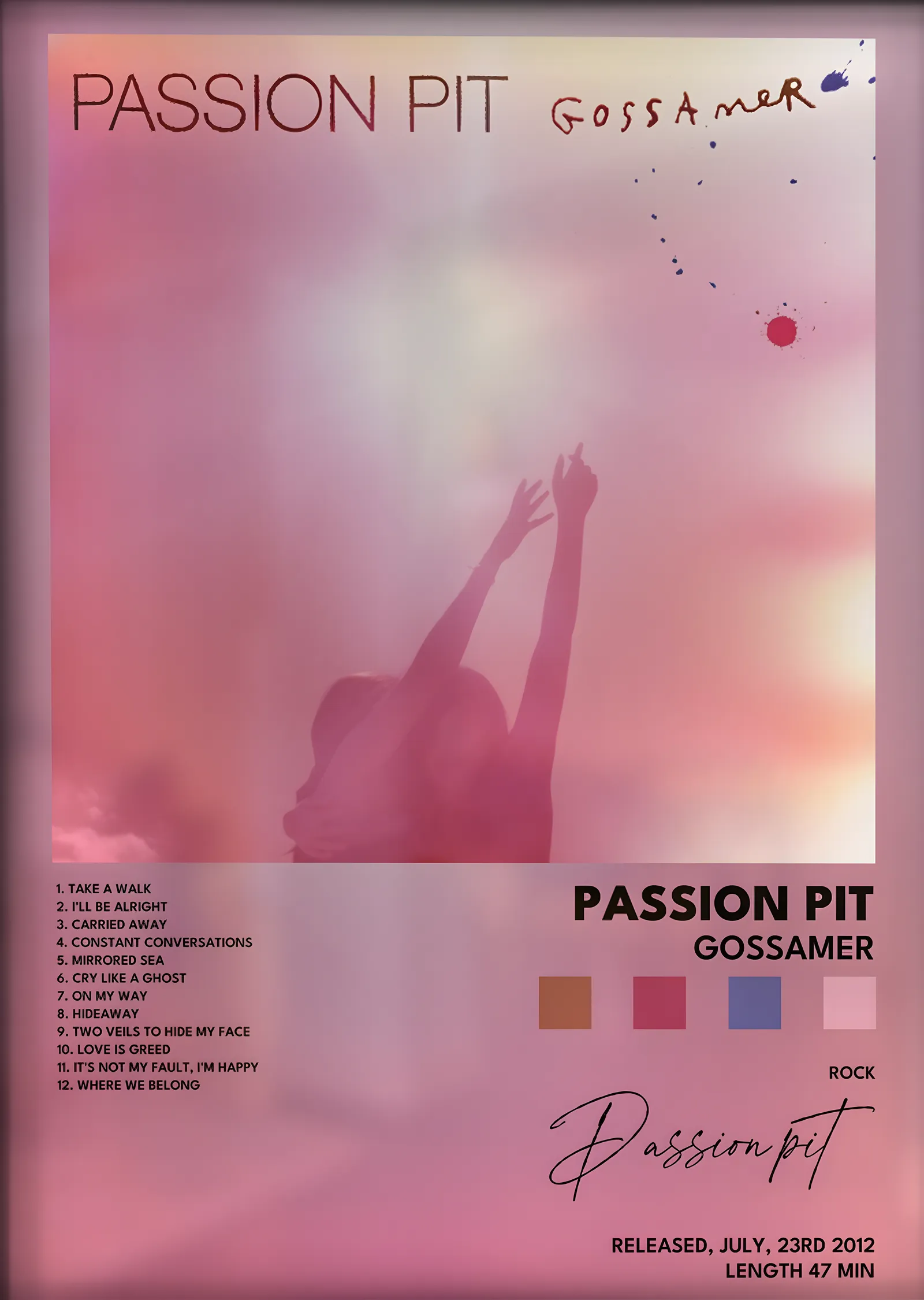 Passion Pit: Gossamer metal tablo