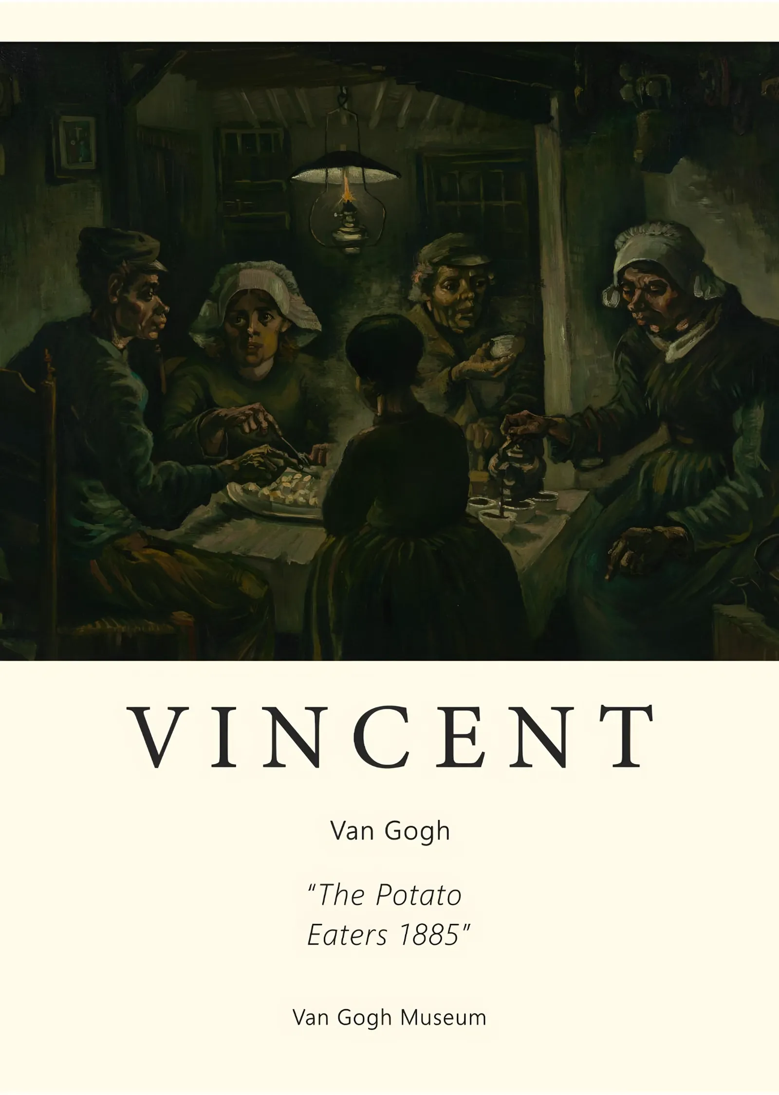 Patates Yiyenler - Vincent van Gogh metal tablo