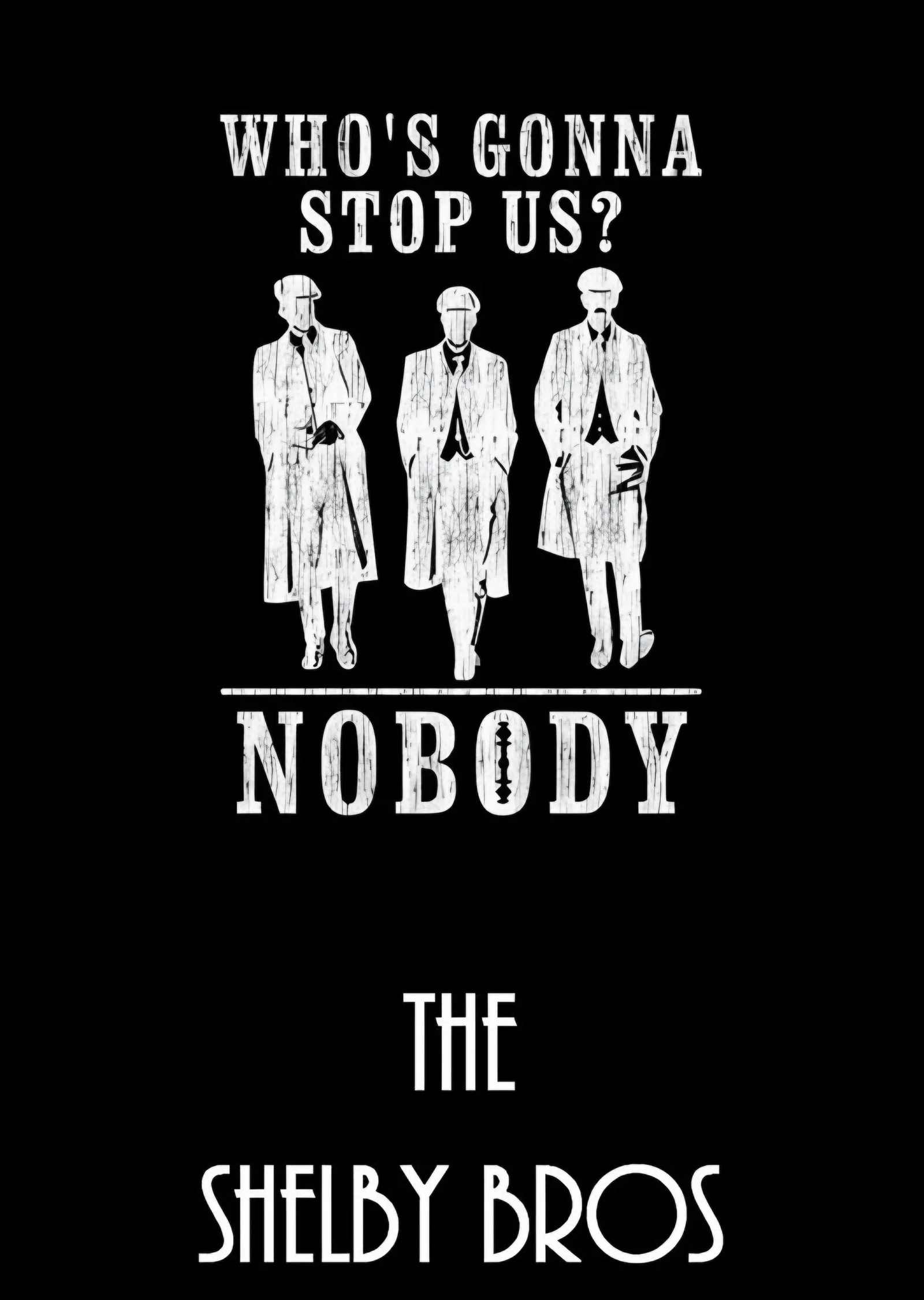 Peaky Blinders - Who's Gonna Stop Us metal tablo