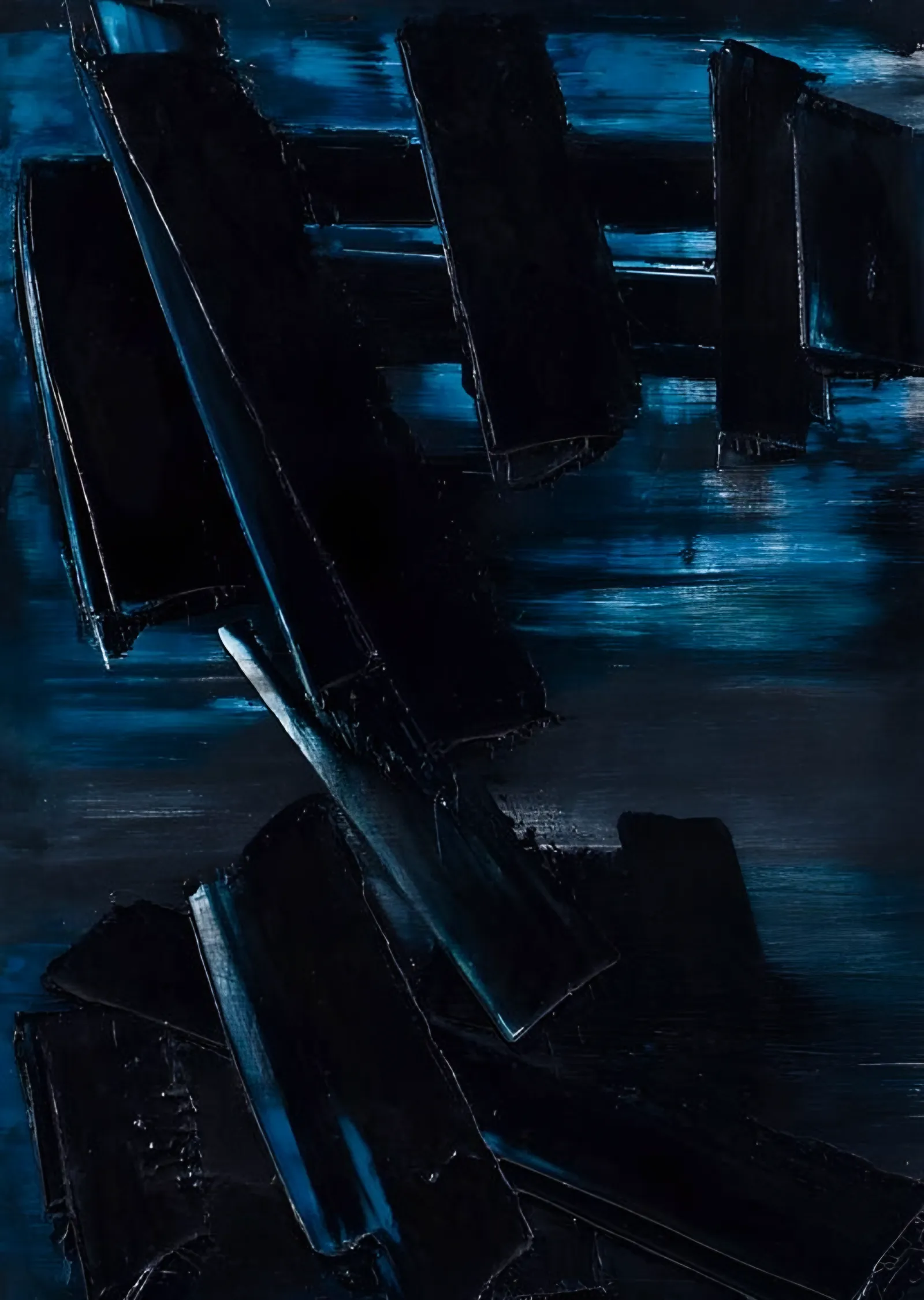 Peinture, 29 Mai - Pierre Soulages metal tablo