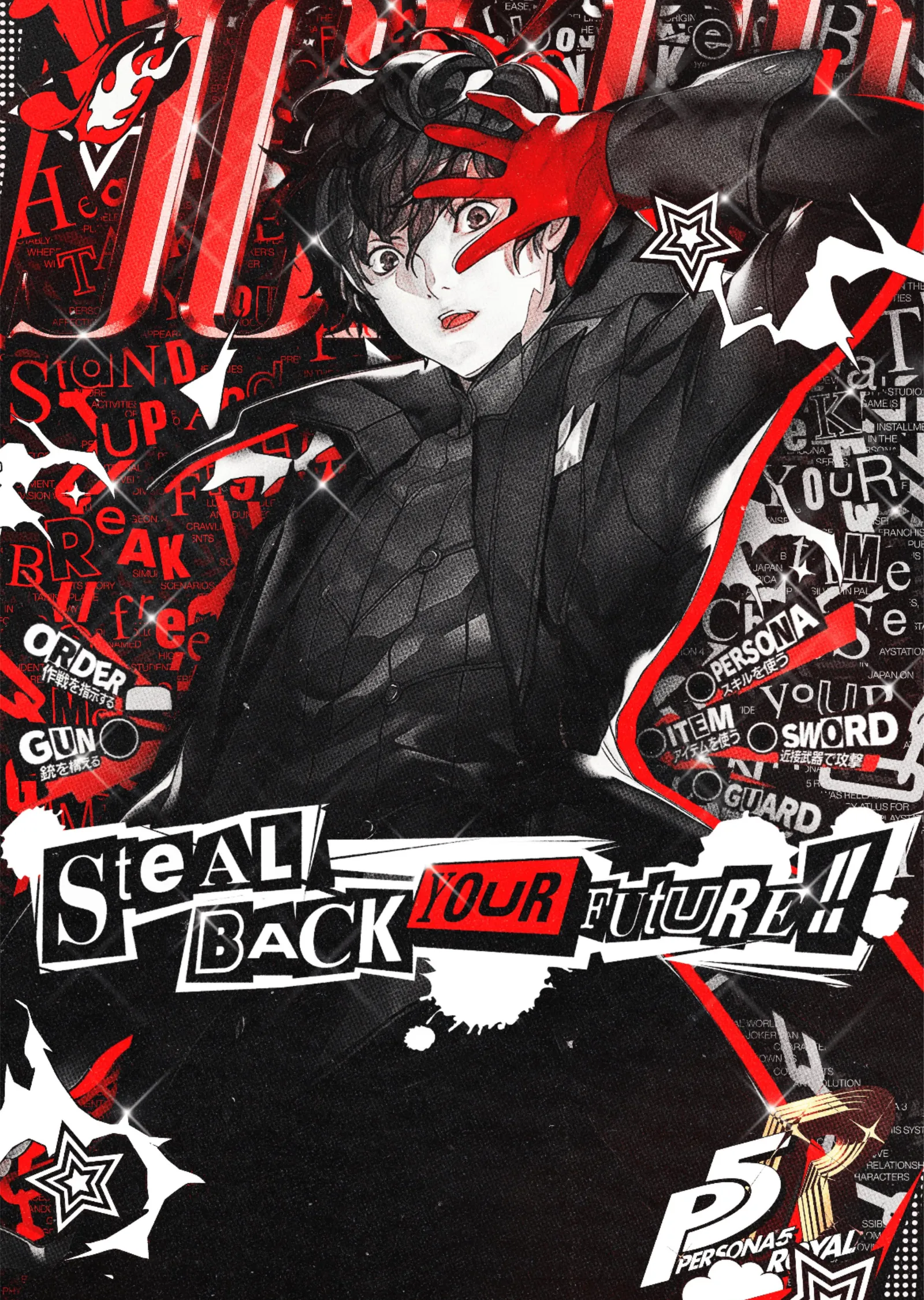 Persona 5 - Joker metal tablo