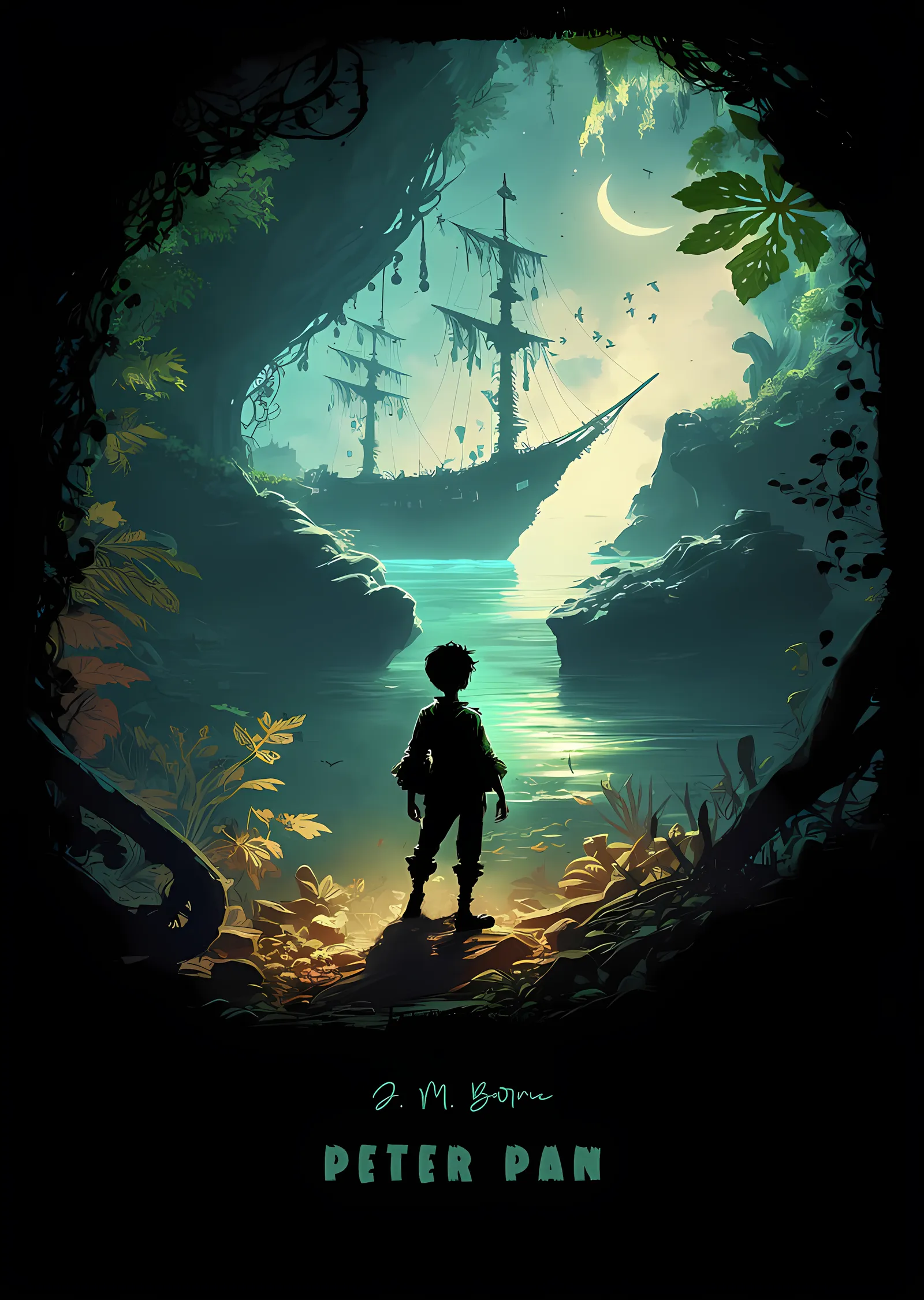 Peter Pan metal tablo