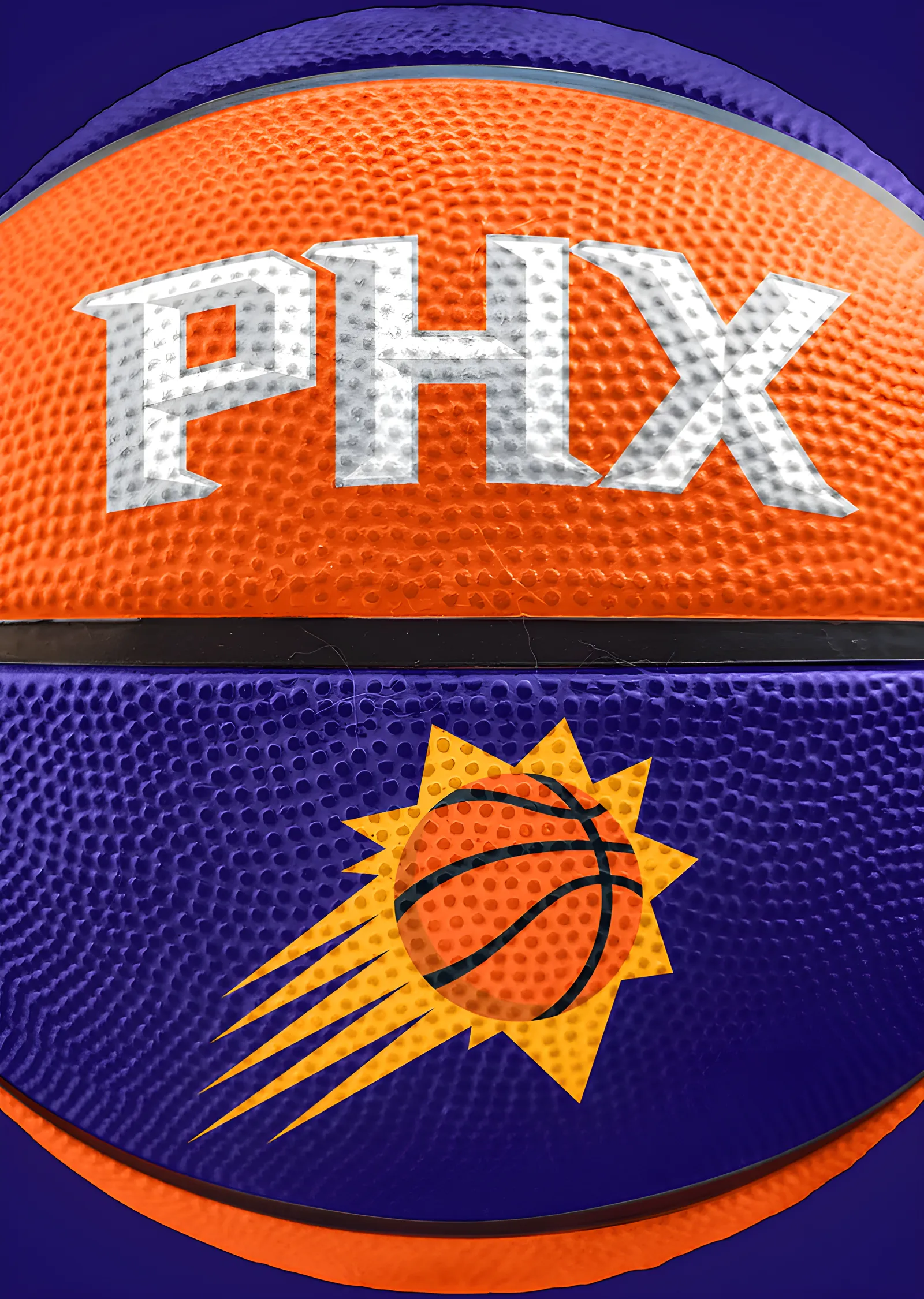 Phoenix Suns - Basketbol Topu metal tablo