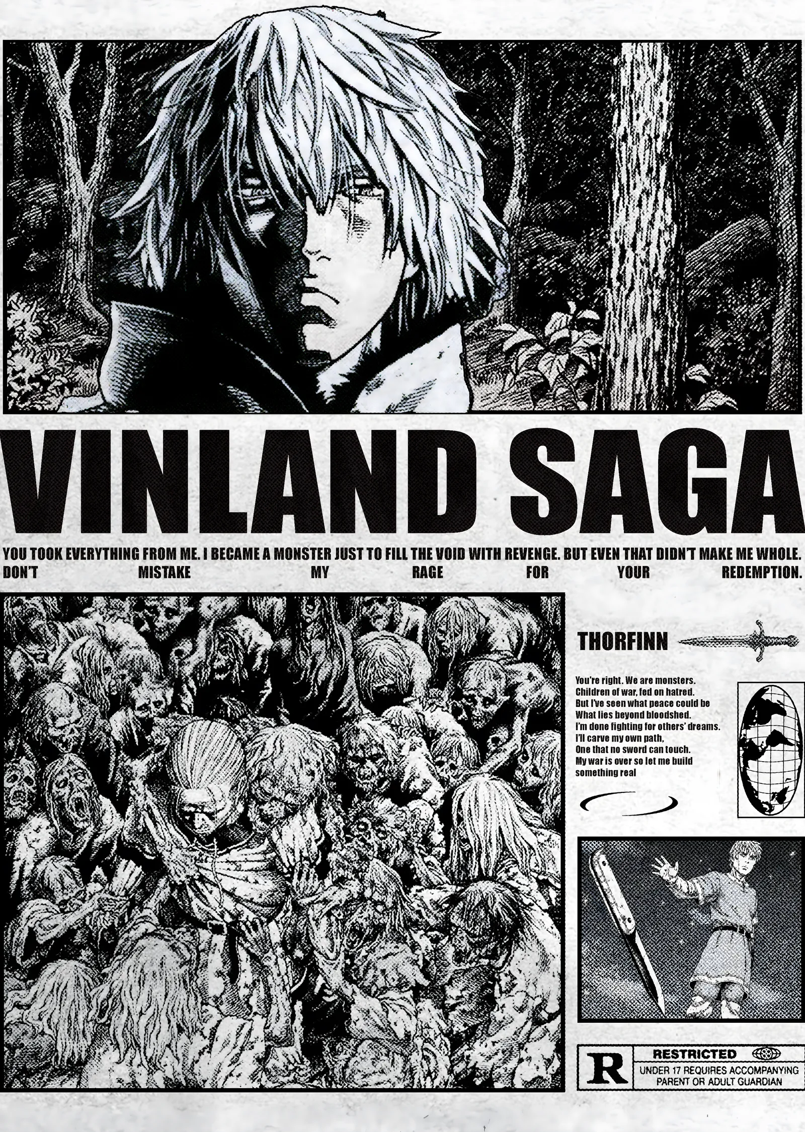Vinland Saga: Thorfinn'in Dönüşümü metal tablo