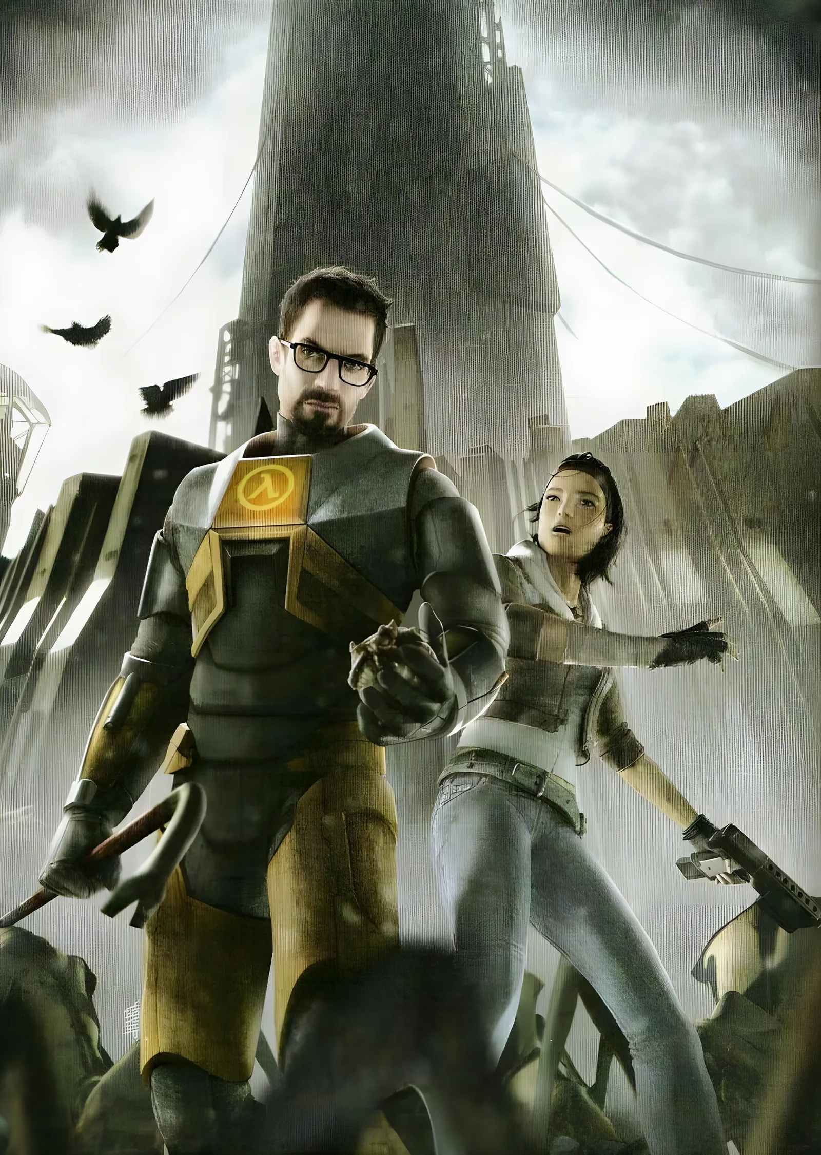 Half-Life 2: City 17 metal tablo