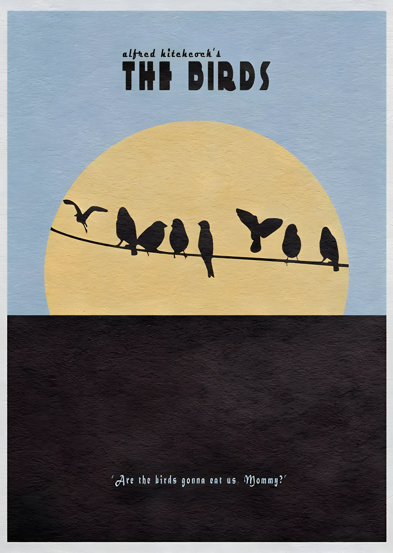 Alfred Hitchcock: The Birds - Kuşlar metal tablo