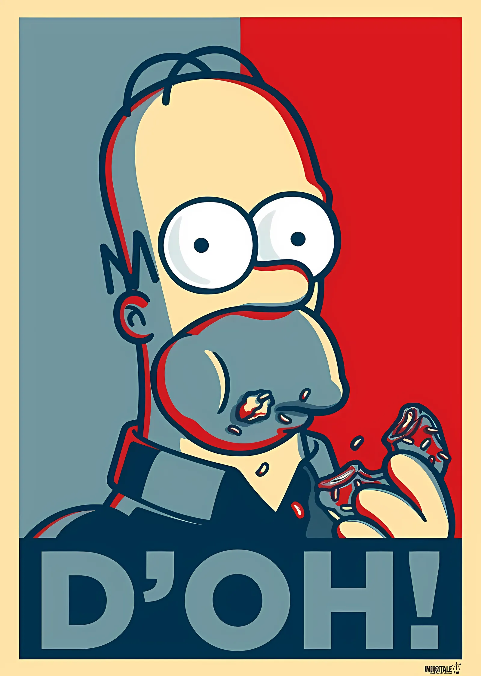 D'oh! Homer metal tablo