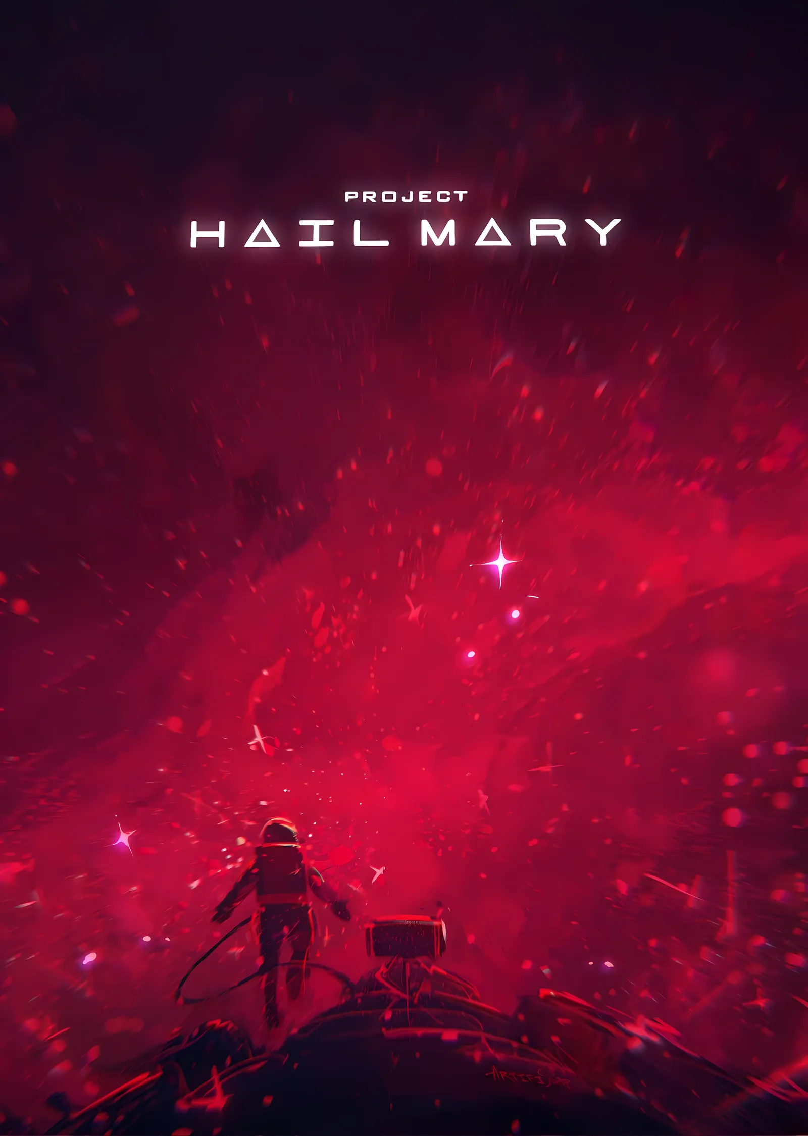 Project Hail Mary - Kızıl Nebula metal tablo