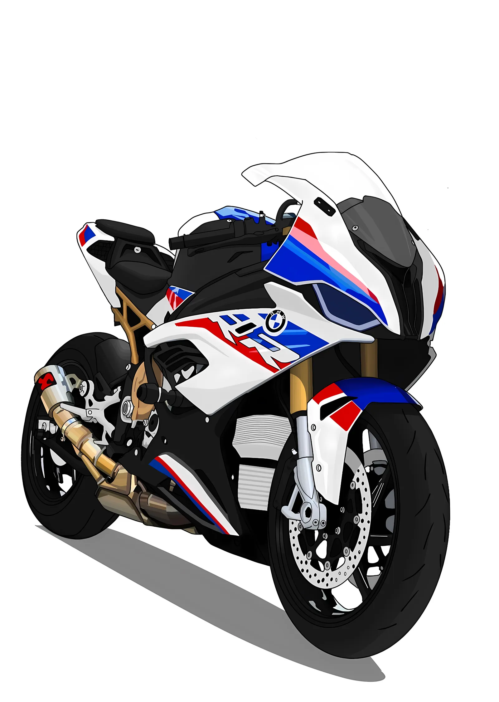 BMW S 1000 RR - Çizgi Tasarım metal tablo