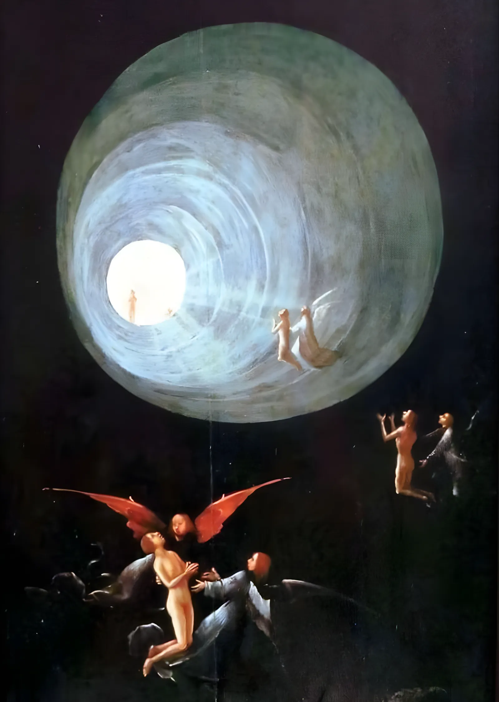 Hieronymus Bosch - Kutsananların Cennete Yükselişi metal tablo