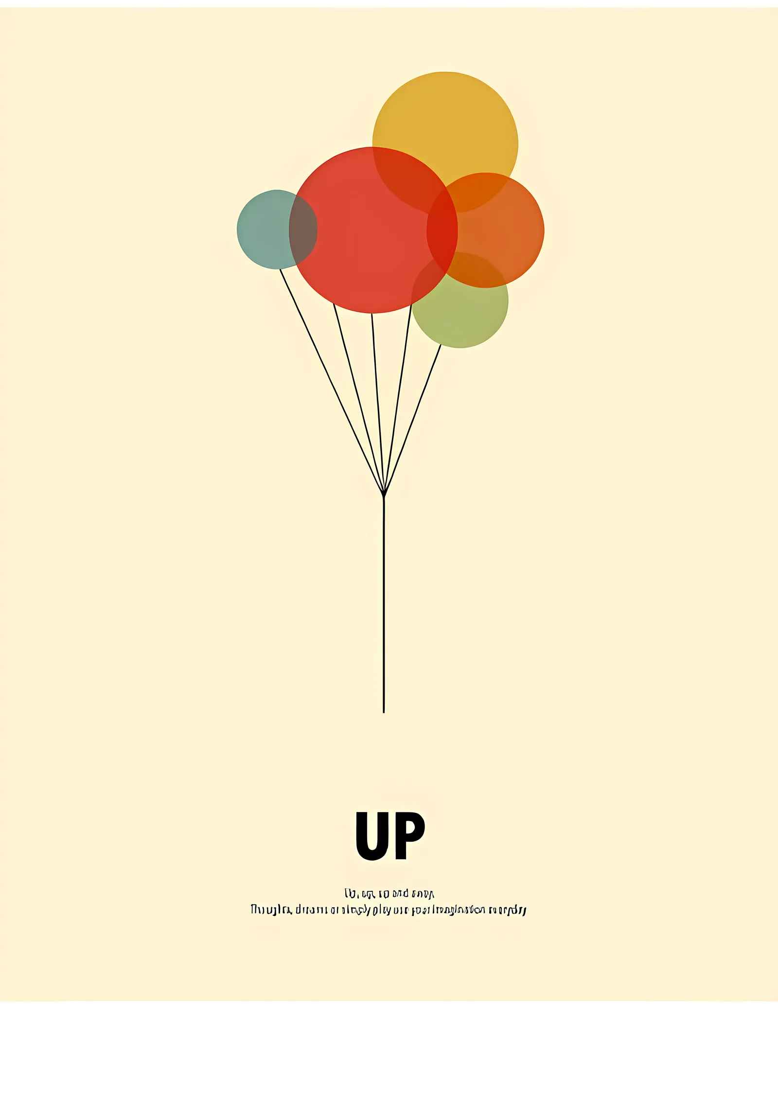 Up: Gökyüzüne Yolculuk metal tablo