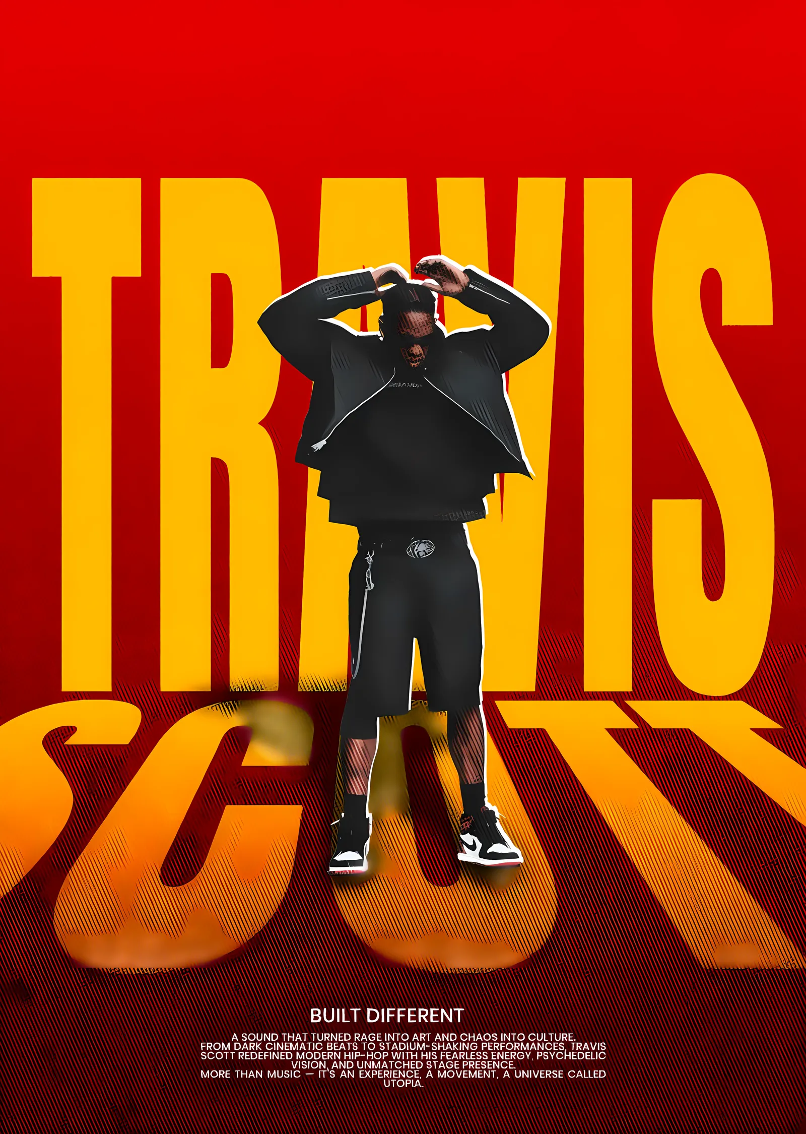 Travis Scott: Built Different metal tablo