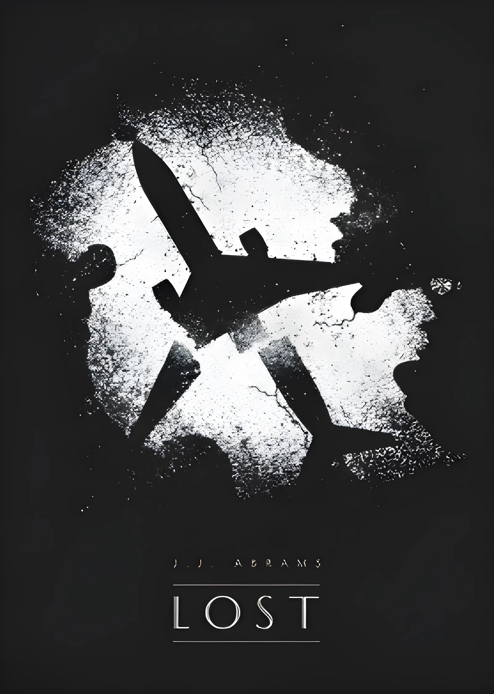 LOST: Uçak Enkazı metal tablo