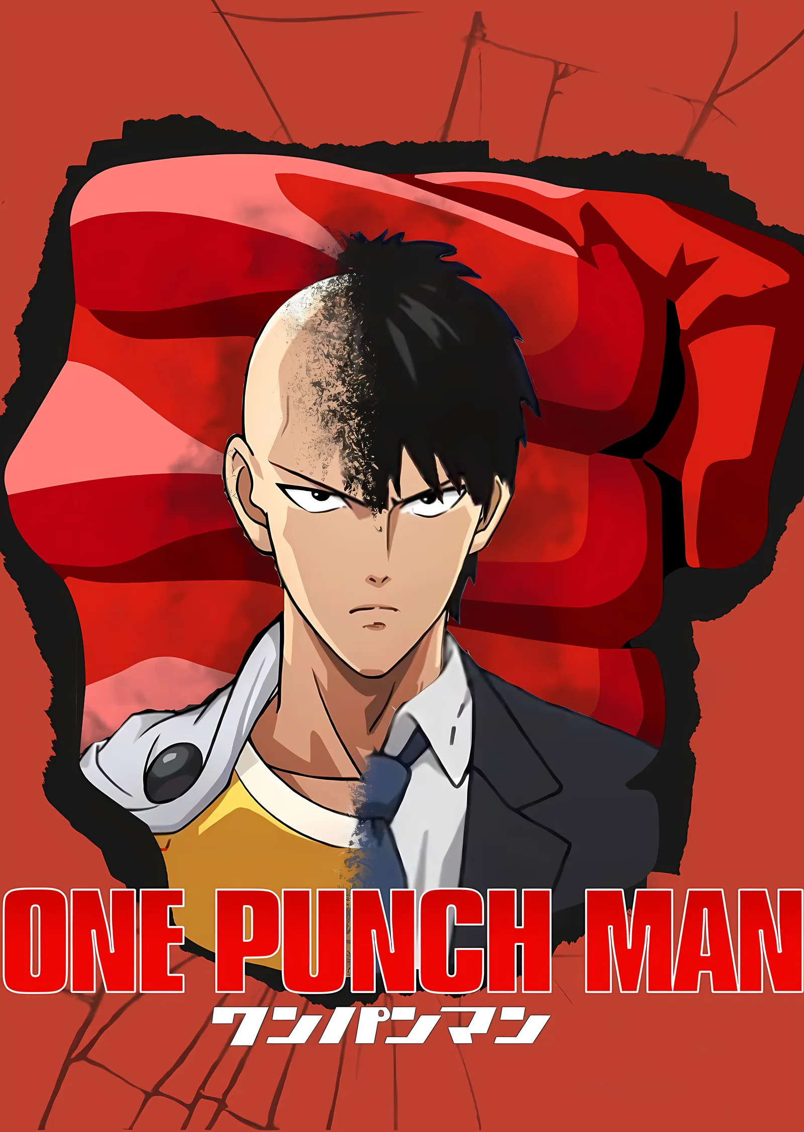 One Punch Man metal tablo