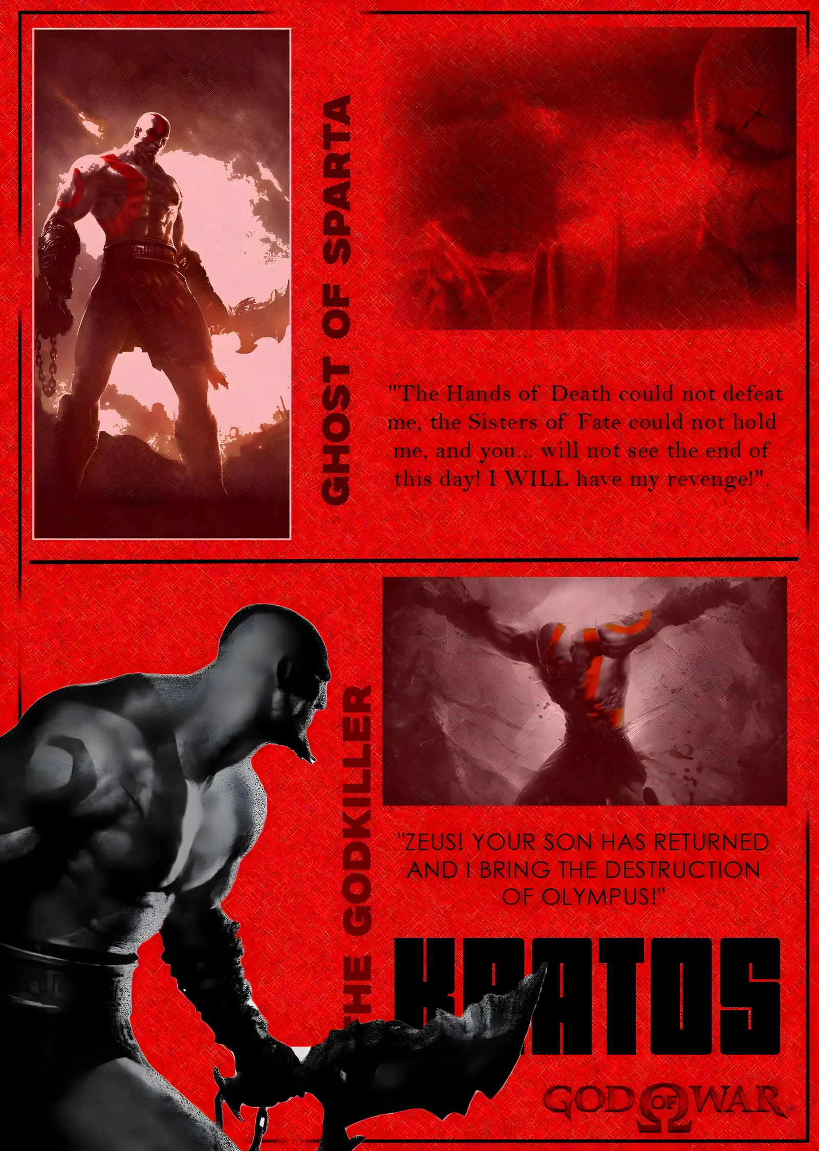 God of War: Ghost of Sparta metal tablo
