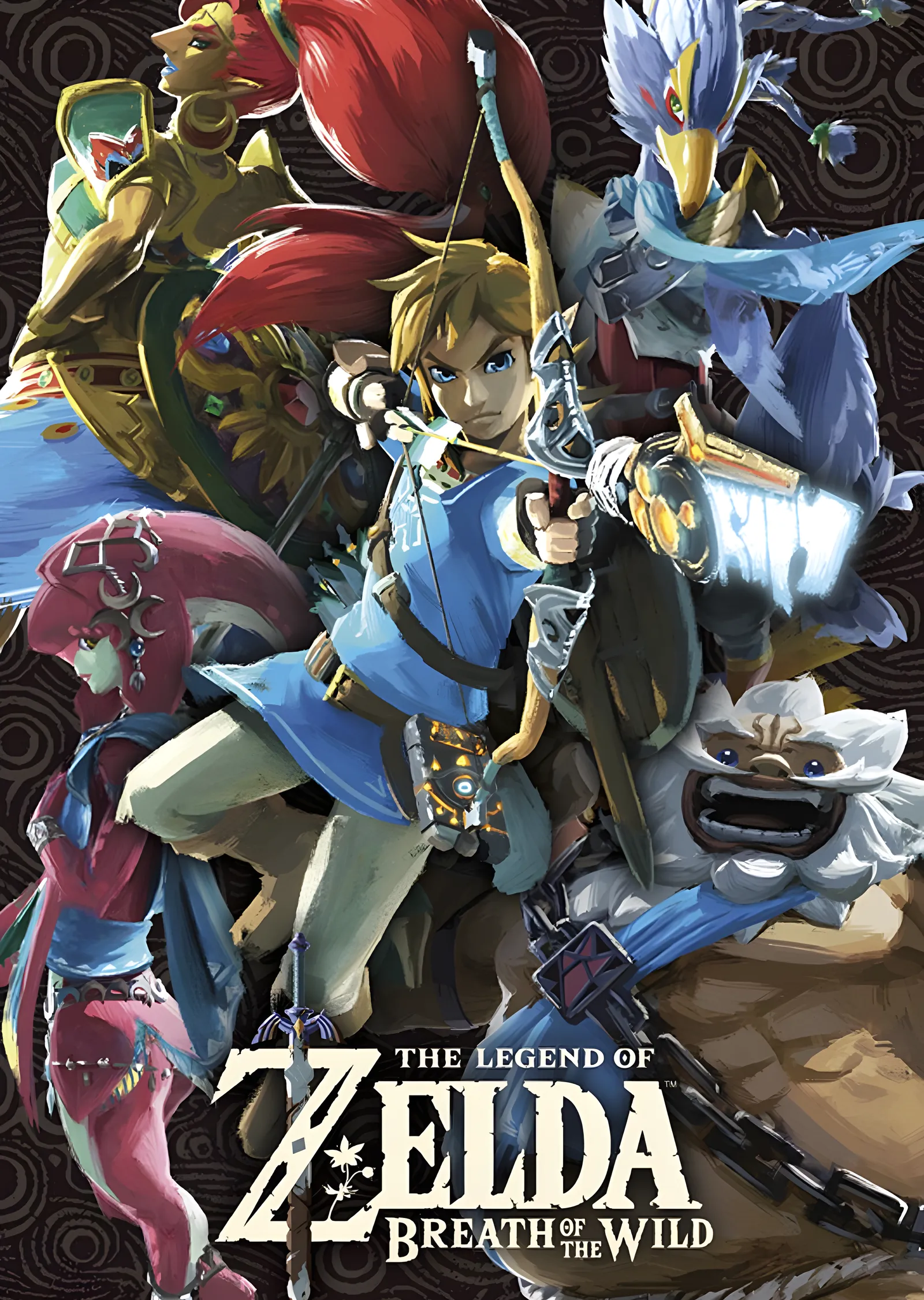 Zelda: Breath of the Wild Şampiyonlar metal tablo