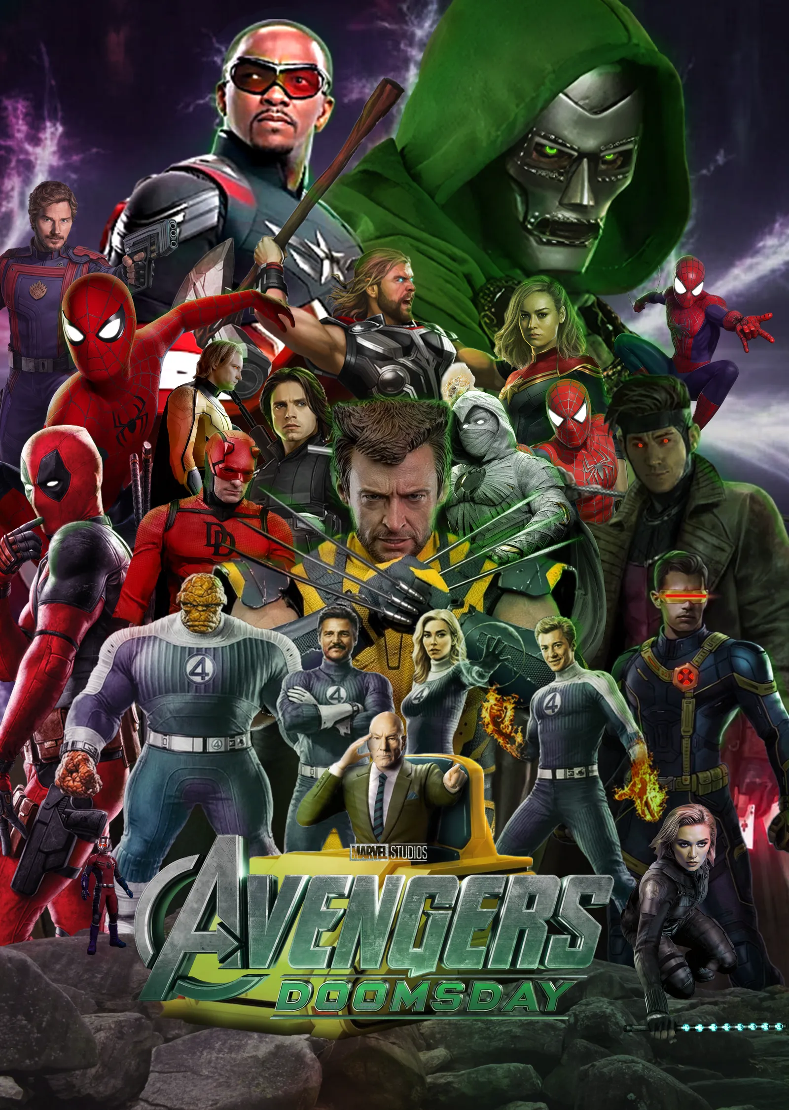 Avengers: Doomsday - Kahramanlar Kadrosu metal tablo