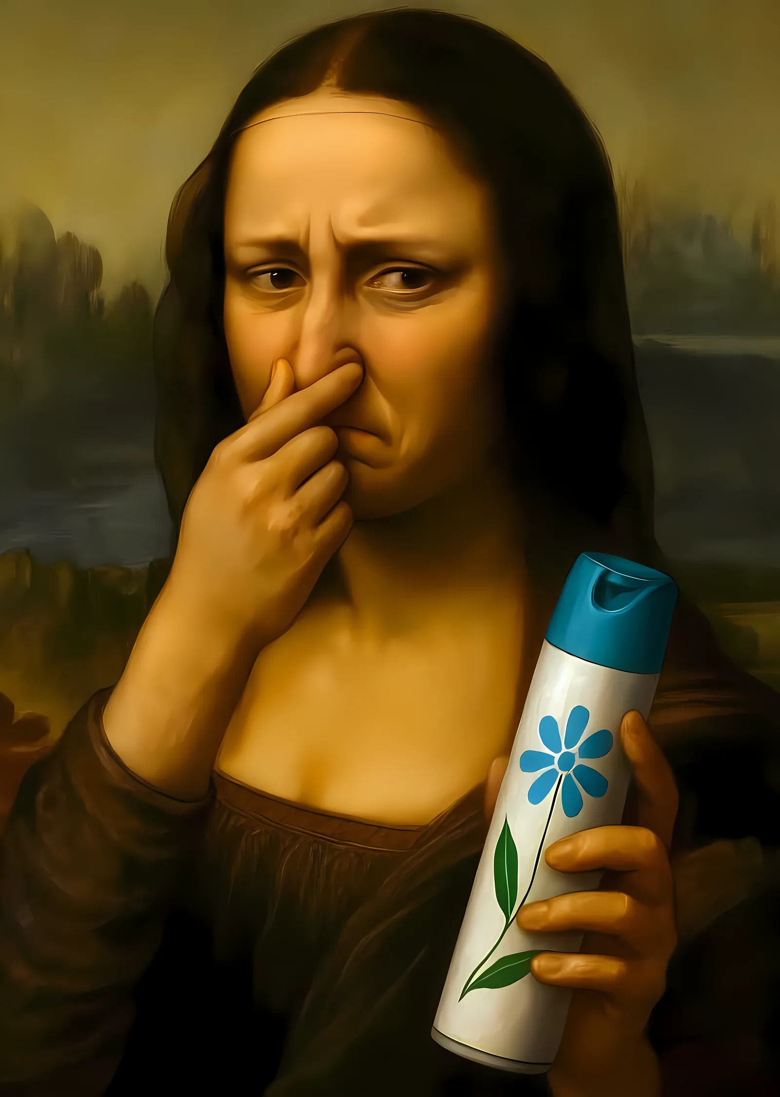 Mona Lisa: Kötü Kokuyla Mücadele metal tablo